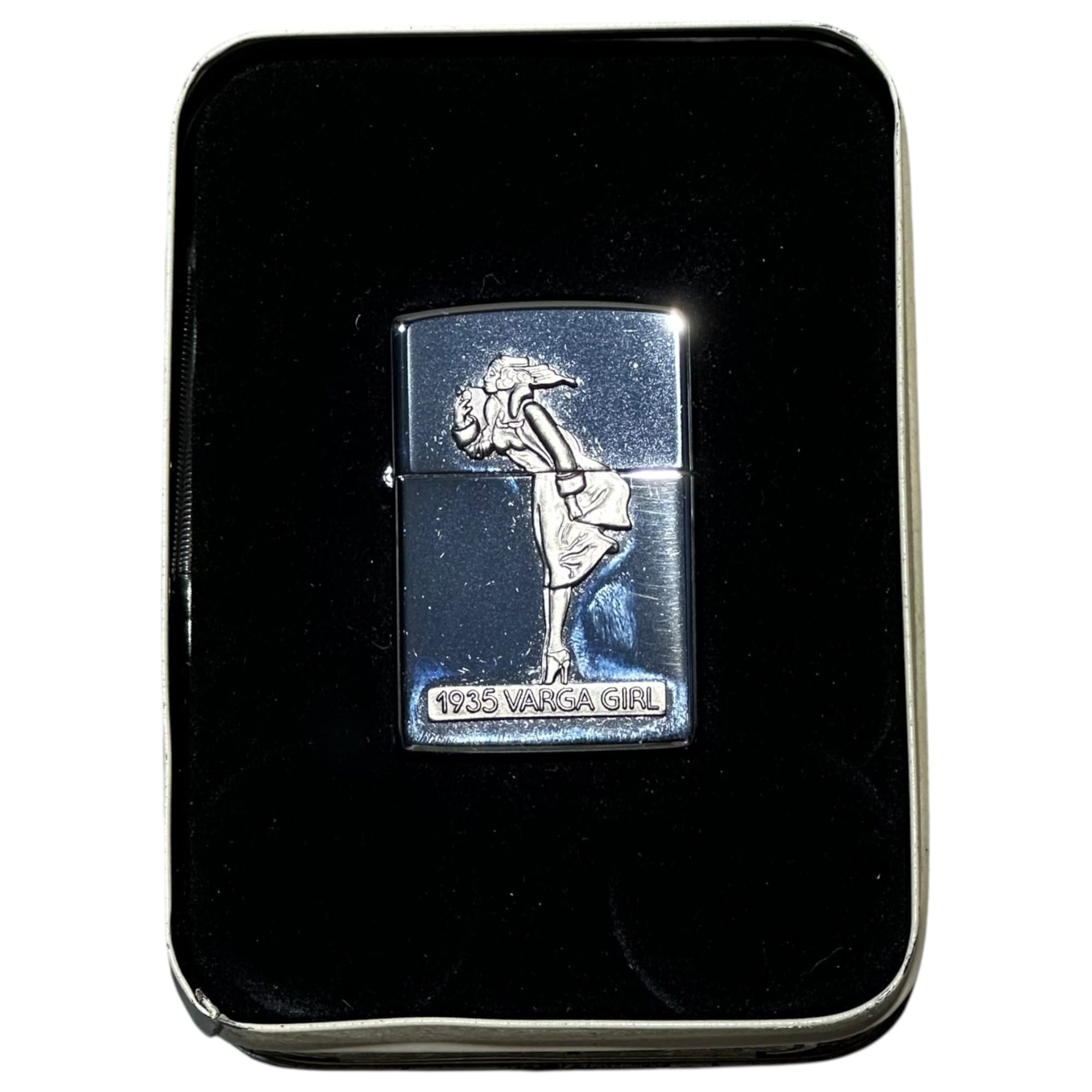 ZIPPO(ジッポー) ”1935 VARGAGIRL” Oil lighter 1993年製 オイル ライター シルバー USA ヴィンテージ 90s 90年代