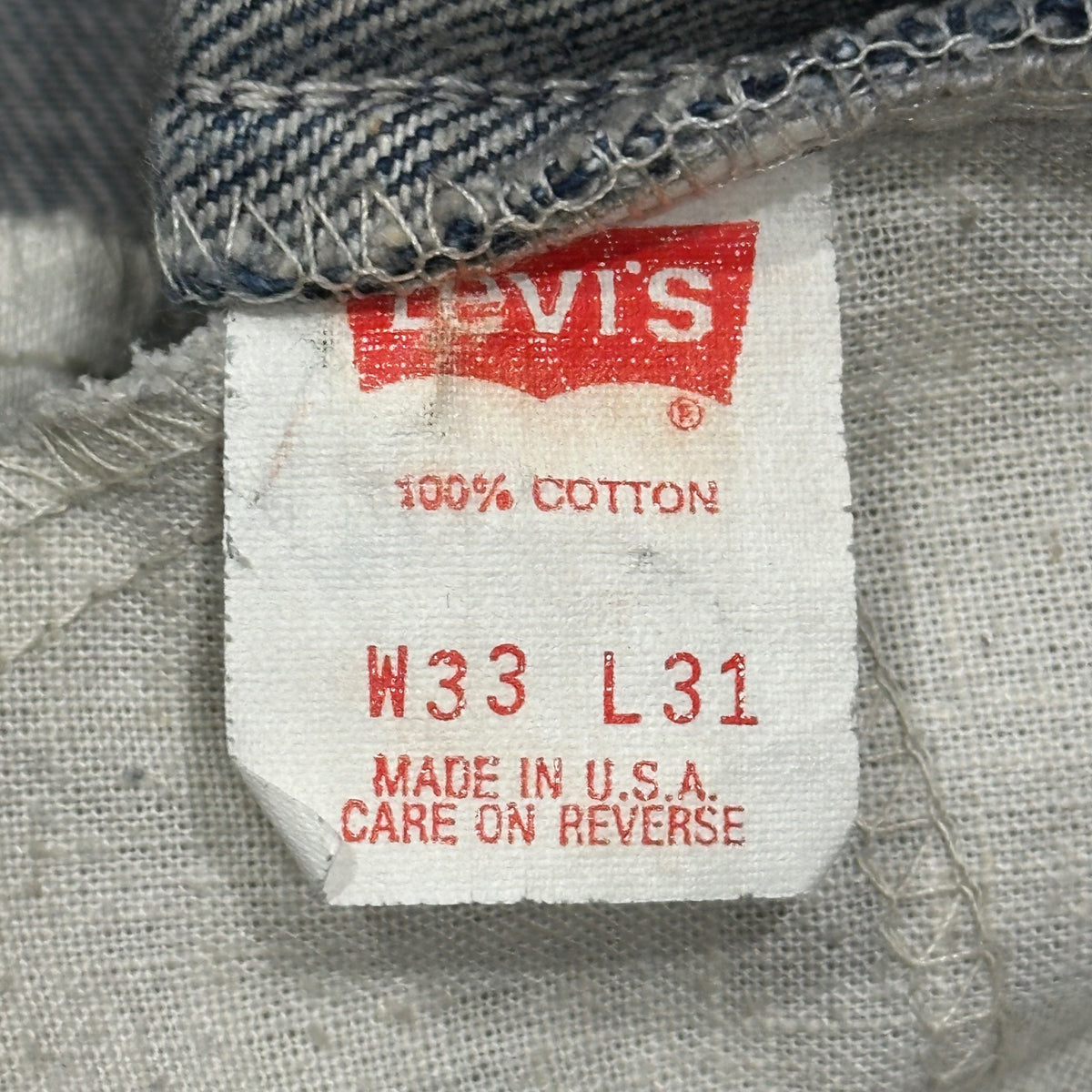 Levi's(リーバイス) 1987's USA made Denim Pants デニム パンツ 20505-0217 W33 L31 インディゴ 80年代 80's オレンジタブ