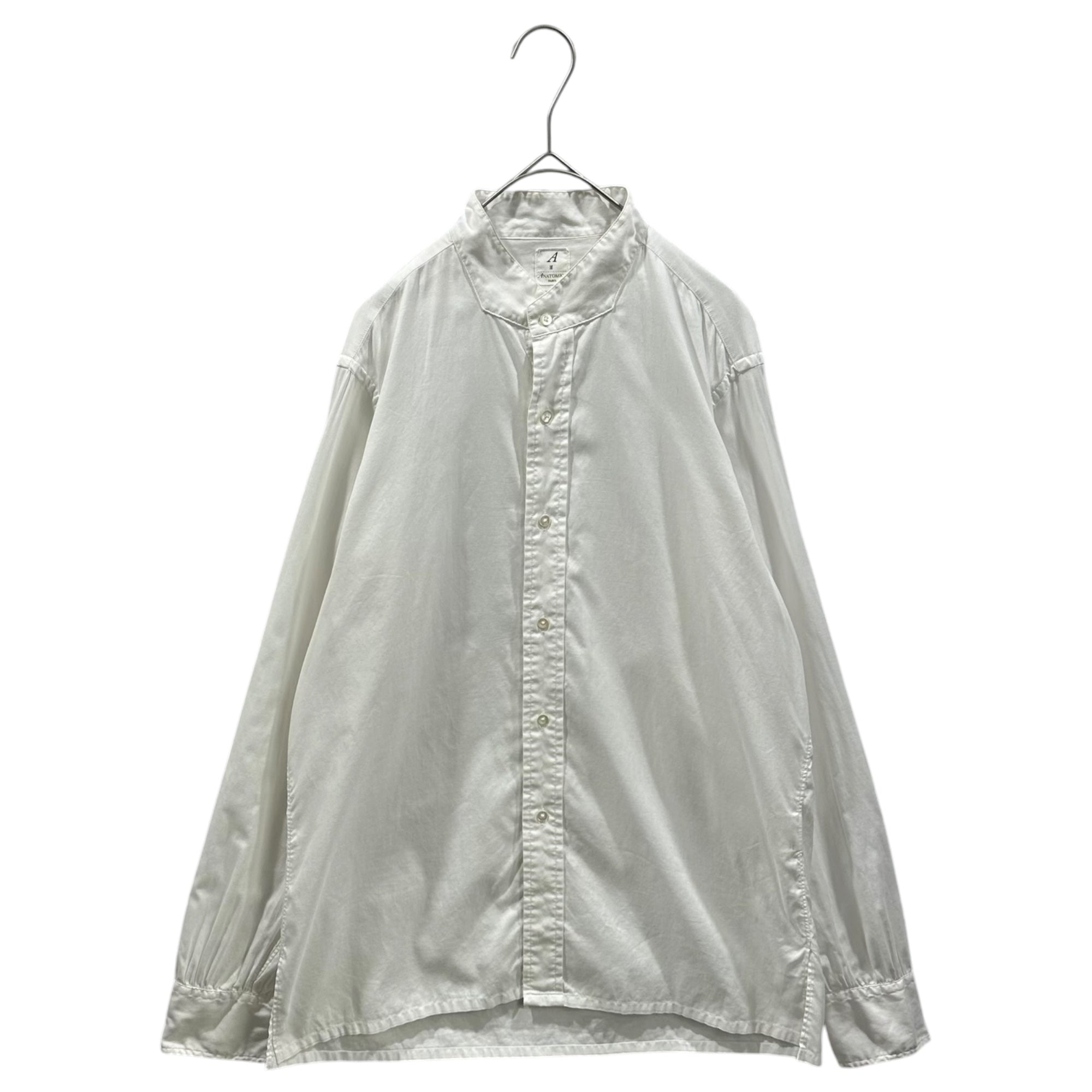 ANATOMICA(アナトミカ) 2019SS Band Collar L/S Shirt バンドカラー 長袖 シャツ 530-541-06 S19 M ホワイト