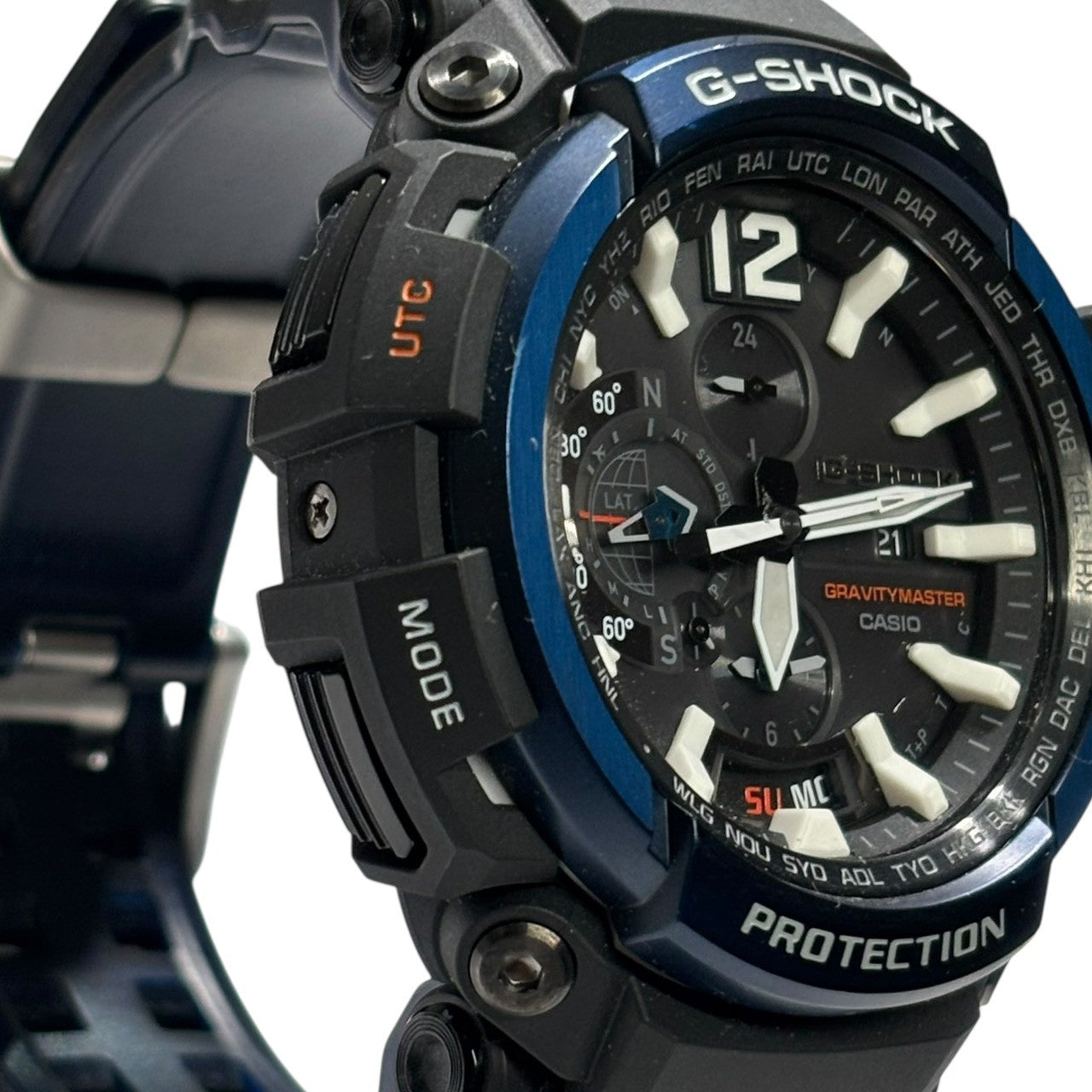 CASIO(カシオ) G-SHOCK MASTER OF G - AIR GRAVITYMASTER ジーショック グラビティマスター 電波ソーラー 腕時計 GPW-2000-1A2JF ブラック×ネイビー GPS Bluetooth 電波ソーラー アナログ