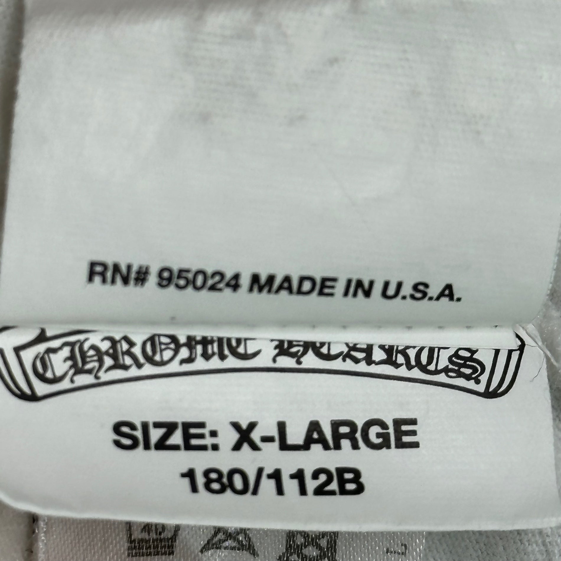 CHROME HEARTS(クロムハーツ) CH Cross Vine Dagger Print S/S T-shirt 2212-304-0749 XL ホワイト クロムハーツジャパンタグ