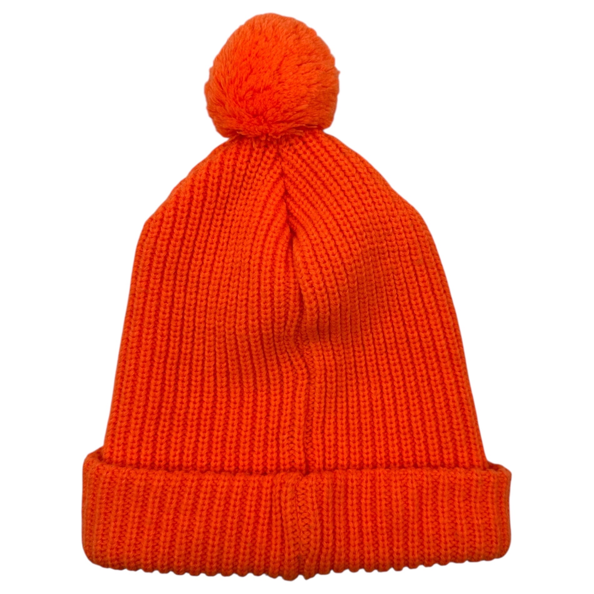 TENDERLOIN(テンダーロイン) Logo Patches Beanie ロゴ ワッペン ポンポン ニット帽 オレンジ