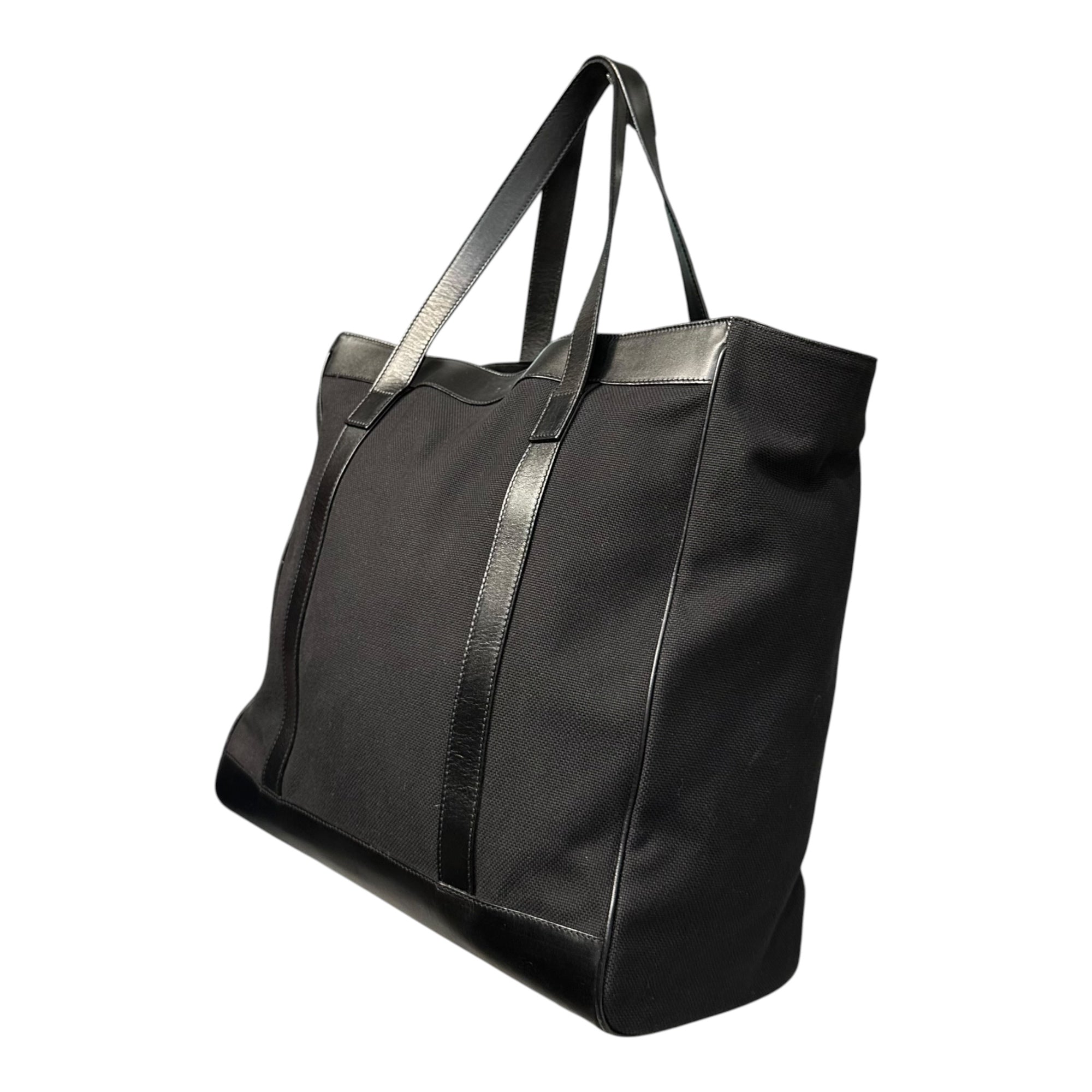 GUCCI(グッチ) Leather Canvas Tote Bag レザー キャンバス トート バッグ 91384 ブラック