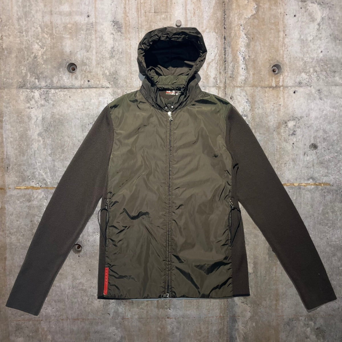 美品PRADA SPORTナイロン スウェット 切替 ジャケット XL プラダ
