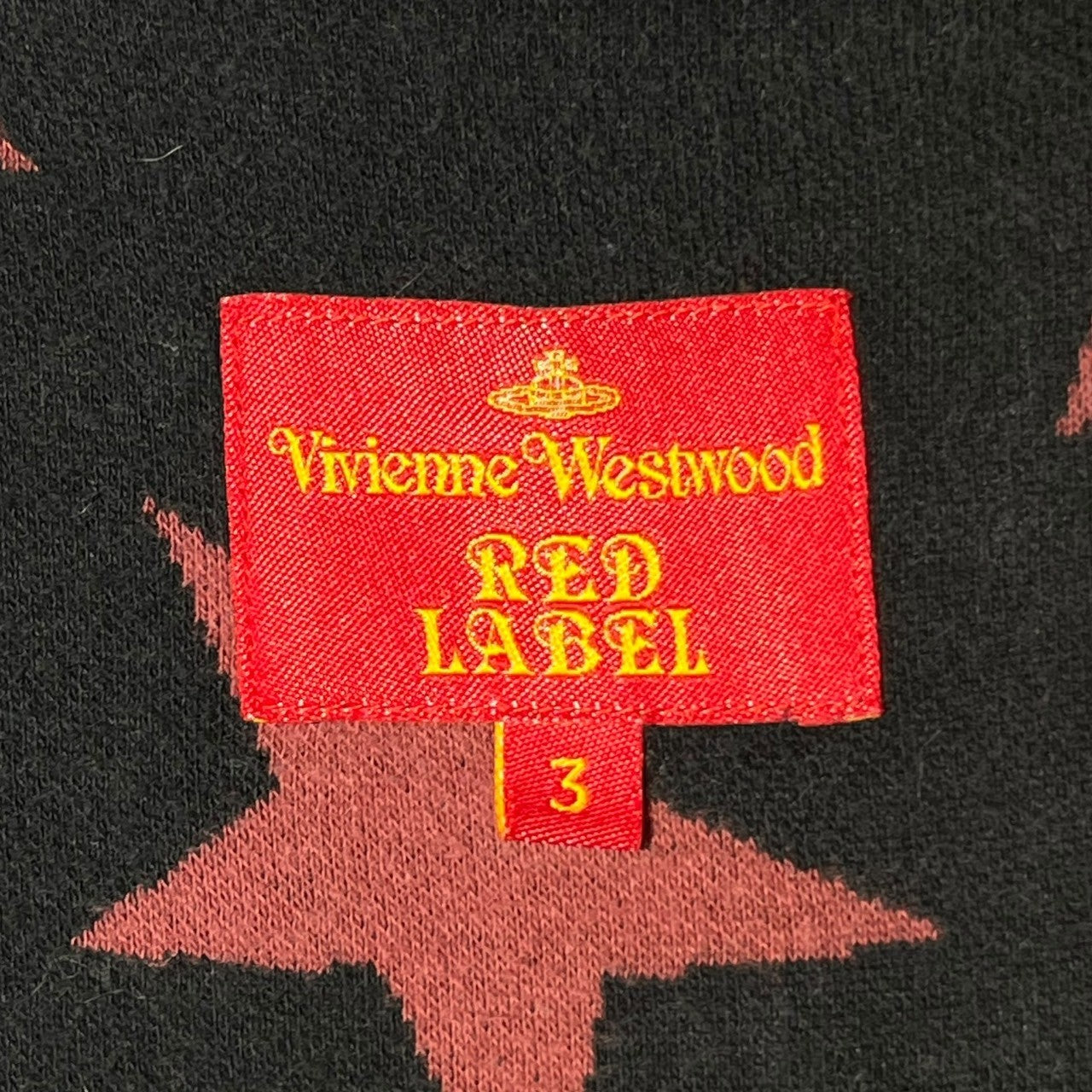 Vivienne Westwood RED LABEL(ヴィヴィアンウエストウッドレッドレーベル) Star all over pattern big hood zip up hoodie スター総柄 ビッグフード ジップアップ パーカー 16-01-331001 3(L) ブラック×レッド