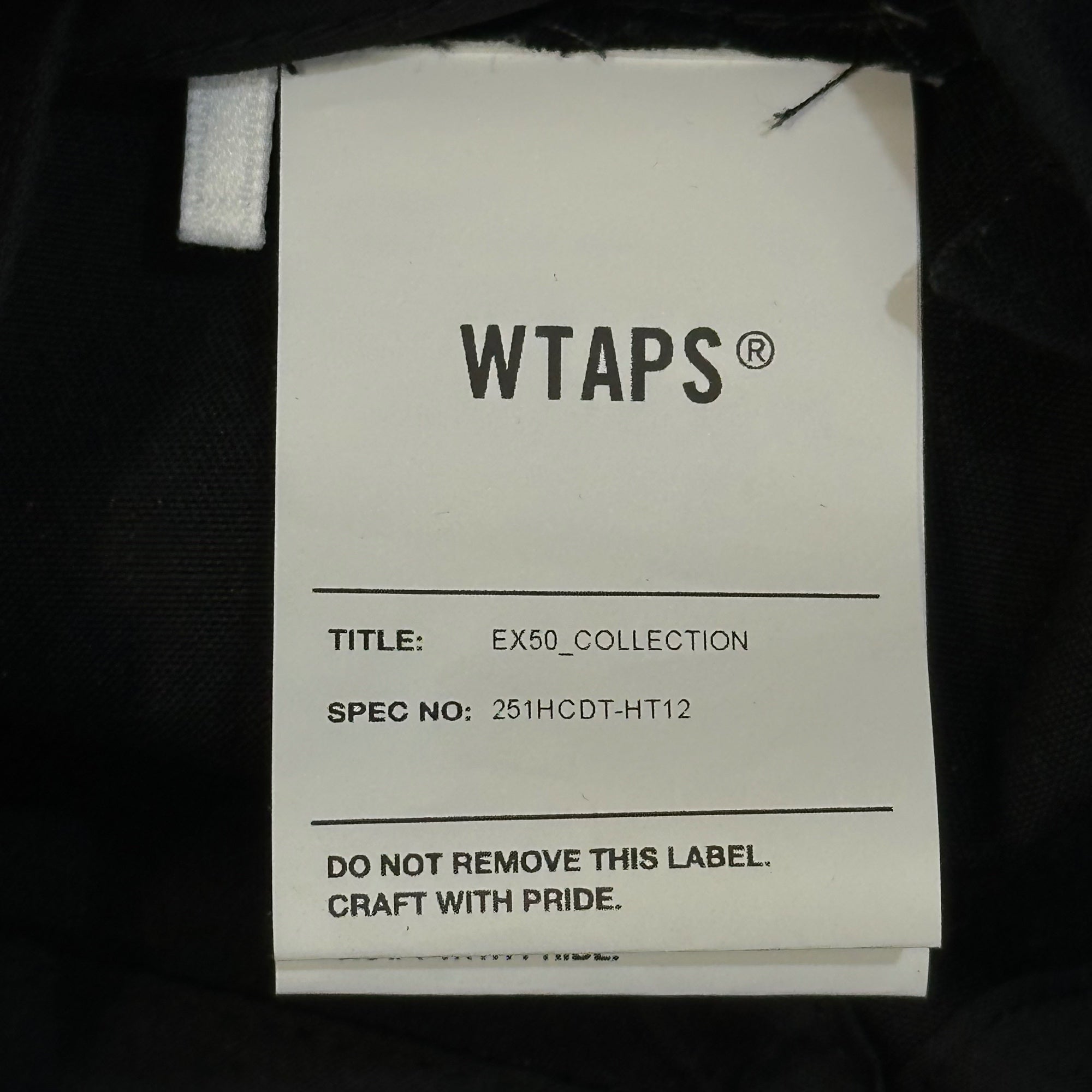 WTAPS(ダブルタップス) 2025SS MILITIA 02 / CAP / CTPL. TWILL スナップバック ロゴ キャップ 251HCDT-HT12 ブラック