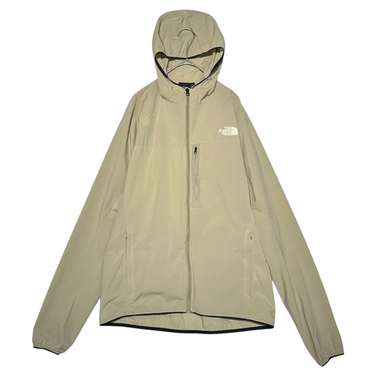 THE NORTH FACE(ノースフェイス) Mountain Softshell Hoodie マウンテン ソフト シェル フーディ NP21703 XL ベージュ パーカー ナイロン ジャケット アウトドア