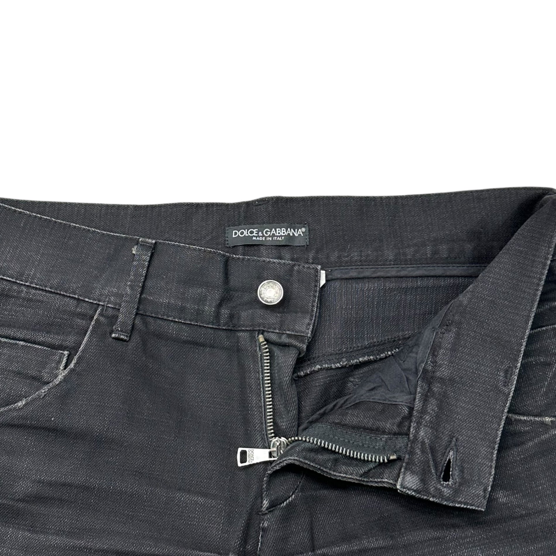 DOLCE&GABBANA(ドルチェ&ガッバーナドルガバ) 00's Black Denim Pants ブラック デニム パンツ 46 ブラック