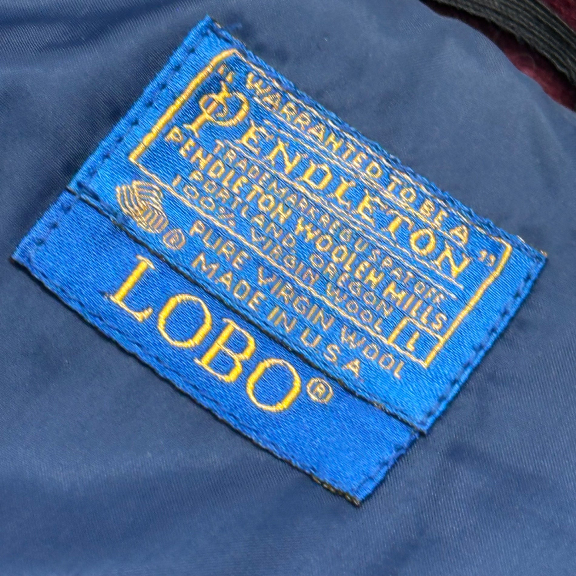 LOBO by PENDLETON(ロボ バイ ペンドルトン) 70~80's Multi-Color Wool Blouson 70～80年代マルチカラー ウール ブルゾン  L ネイビー×グリーン×レッド ヴィンテージ