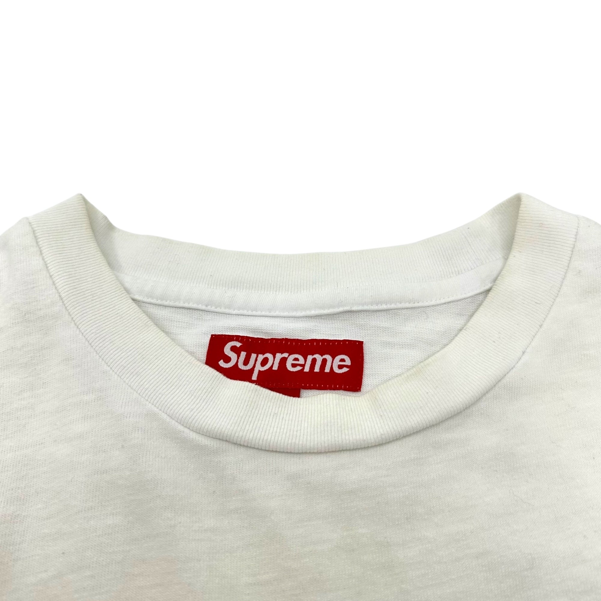 SUPREME(シュプリーム) S/S Pocket Tee 半袖 ロゴ ポケット Tシャツ L ホワイト