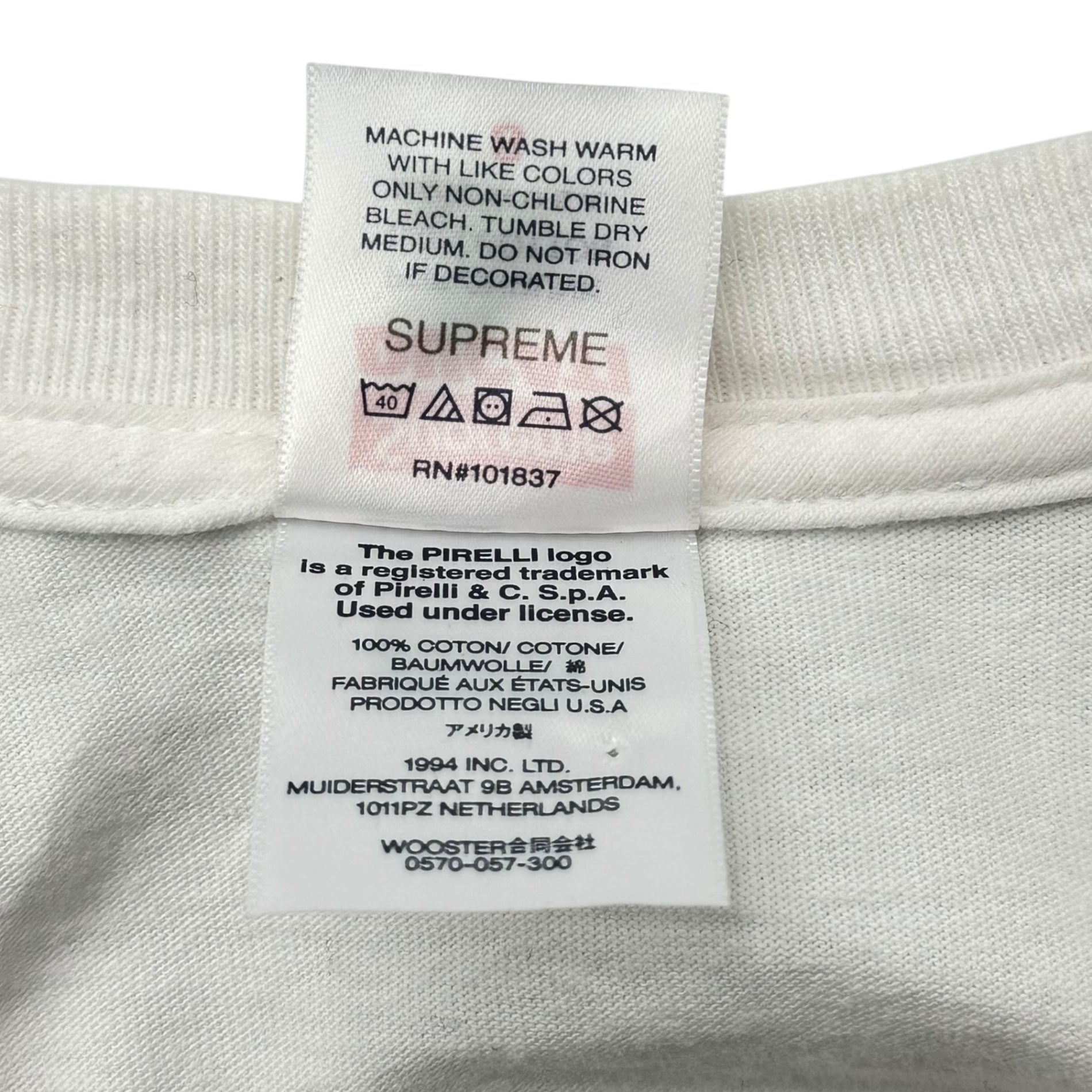 SUPREME(シュプリーム) 24SS Ducati Logos Tee ドゥカティ ロゴ Tシャツ S ホワイト