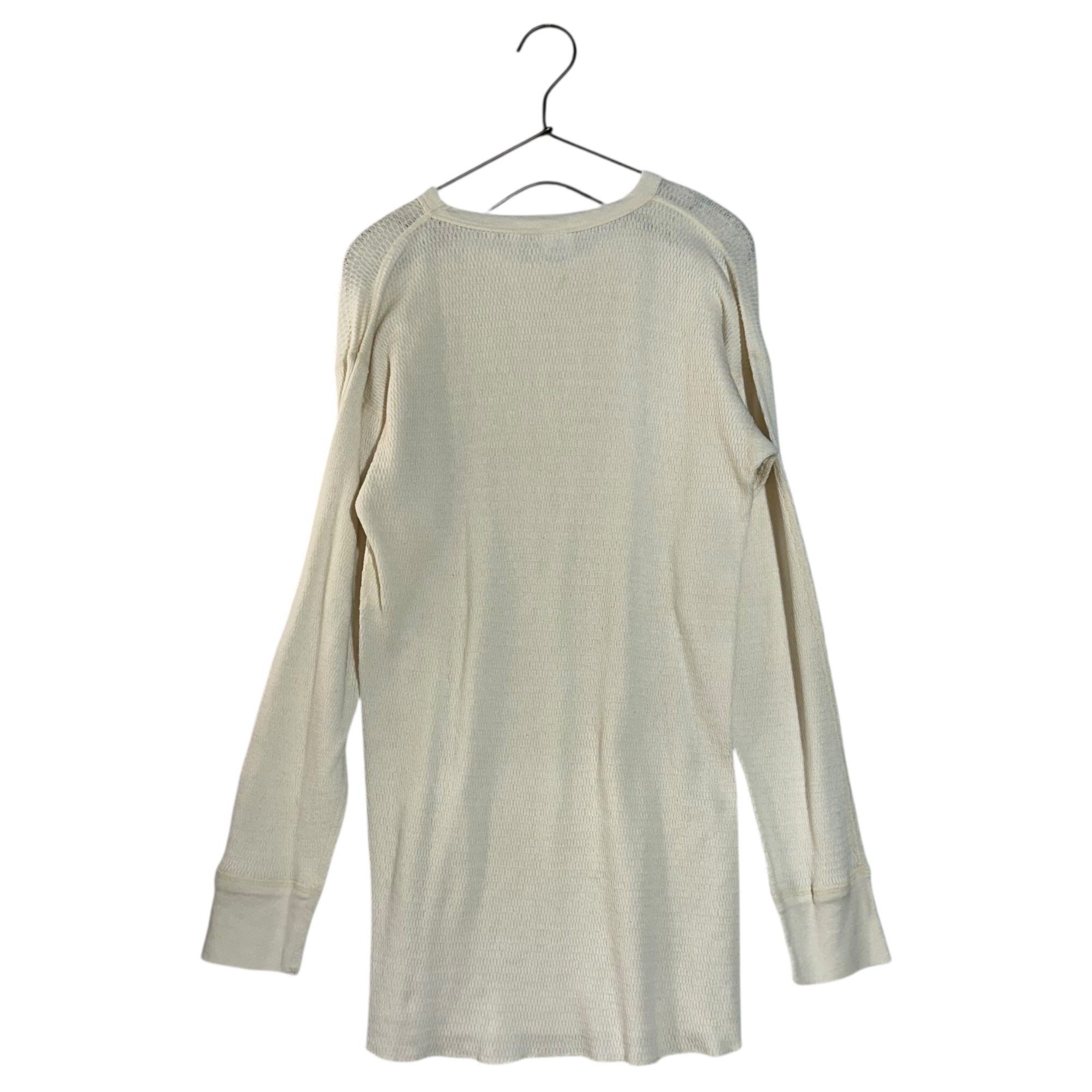 VINTAGE(ヴィンテージ) 70’s thermal cut and sew サーマルカットソー コットン100% 3(L~LLサイズ) ホワイト
