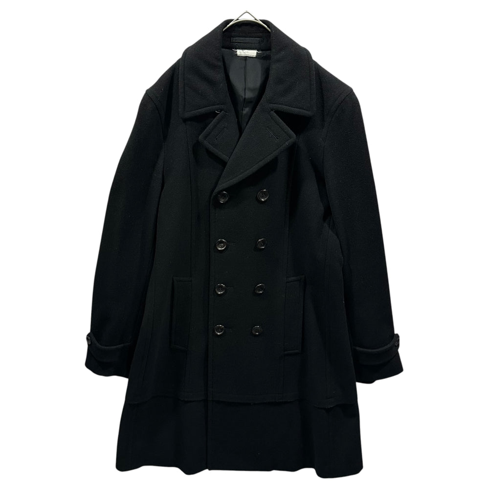 COMME des GARCONS HOMME PLUS(コムデギャルソンオムプリュス) 2017AW Double-breasted wool melton coat ウール メルトン ダブル コート PT-C003 S ブラック AD2017