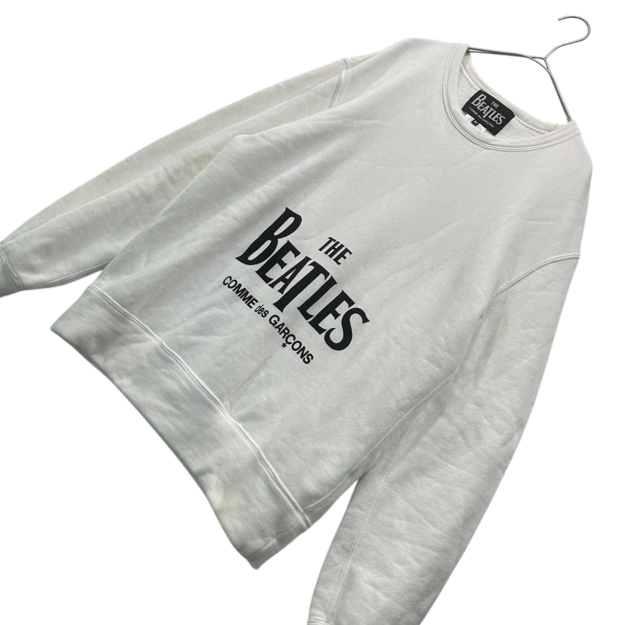 THE BEATLES COMME des GARCONS(ザビートルズコムデギャルソン) スウェット M ホワイト