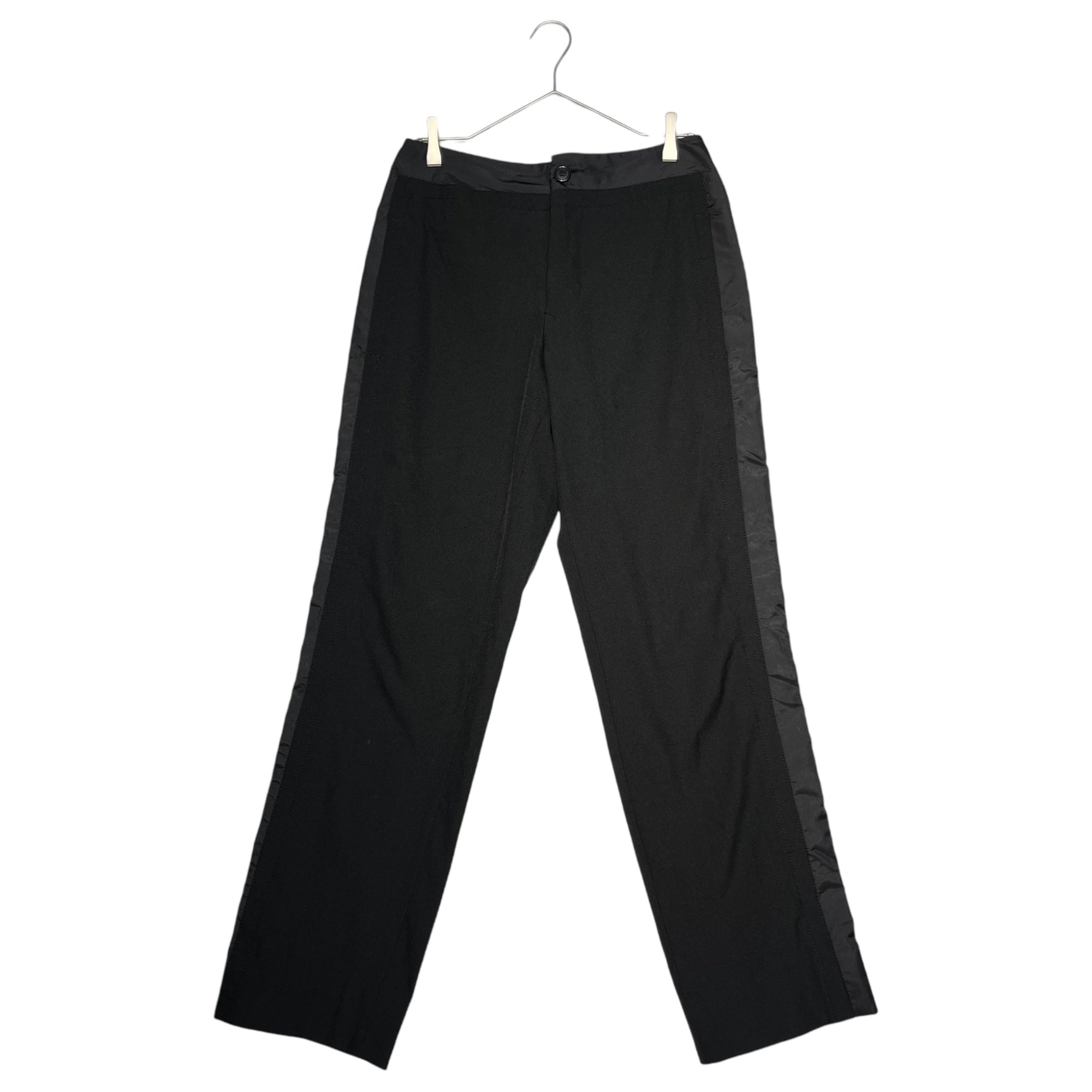 DIRK BIKKEMBERGS(ダークビッケンバーグ) 00's West side switching slacks ウエスト サイド 切替 スラックス 00年代 アーカイヴ 48(M) ブラック