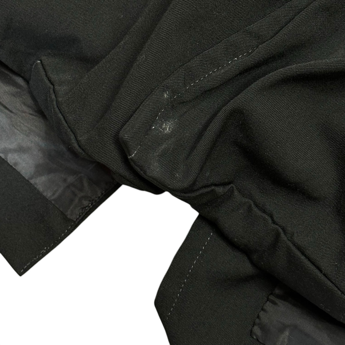 COMME des GARCONS HOMME PLUS(コムデギャルソンオムプリュス) 2009AW Polyester Shrink Tailored Docking Duffle Coat ポリエステル縮絨 テーラード ドッキング ダッフル コート PD-C001 L ブラック AD2009 ジャケット