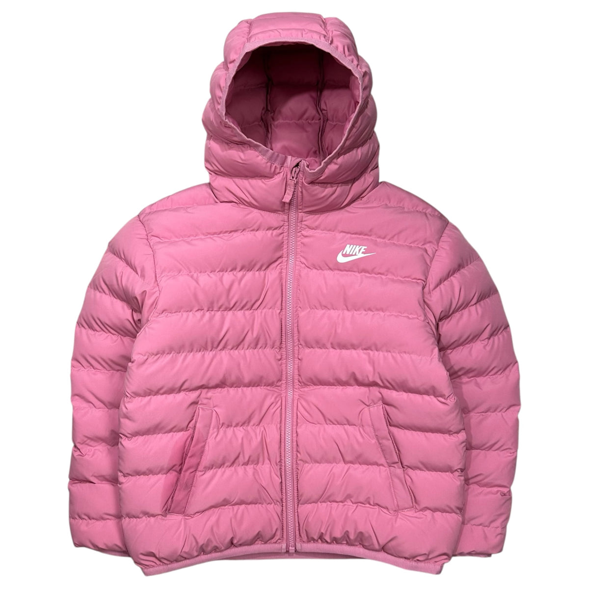 NIKE(ナイキ) Sportswear Lightweight Synthetic Fill Kids' Jacket キッズ フーディ 中綿 ジャケット FD2845-646 M ピンク