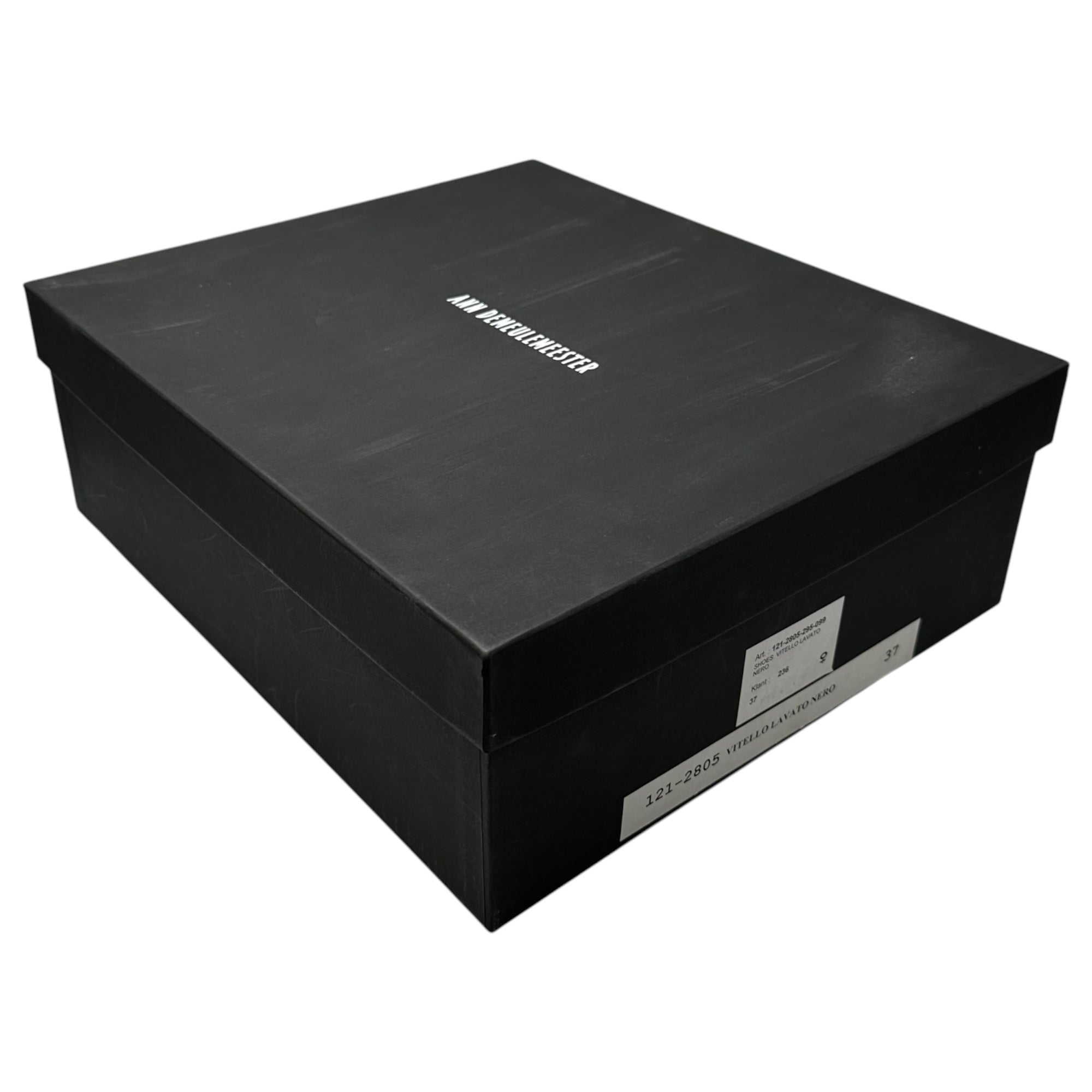 ANN DEMEULEMEESTER(アンドゥムルメステール) 12SS Gladiator Sandals - Wedge Sole ウエッジソール レザー グラディエーター サンダル 121-2805-295-099 37 ブラック レザー 本人期