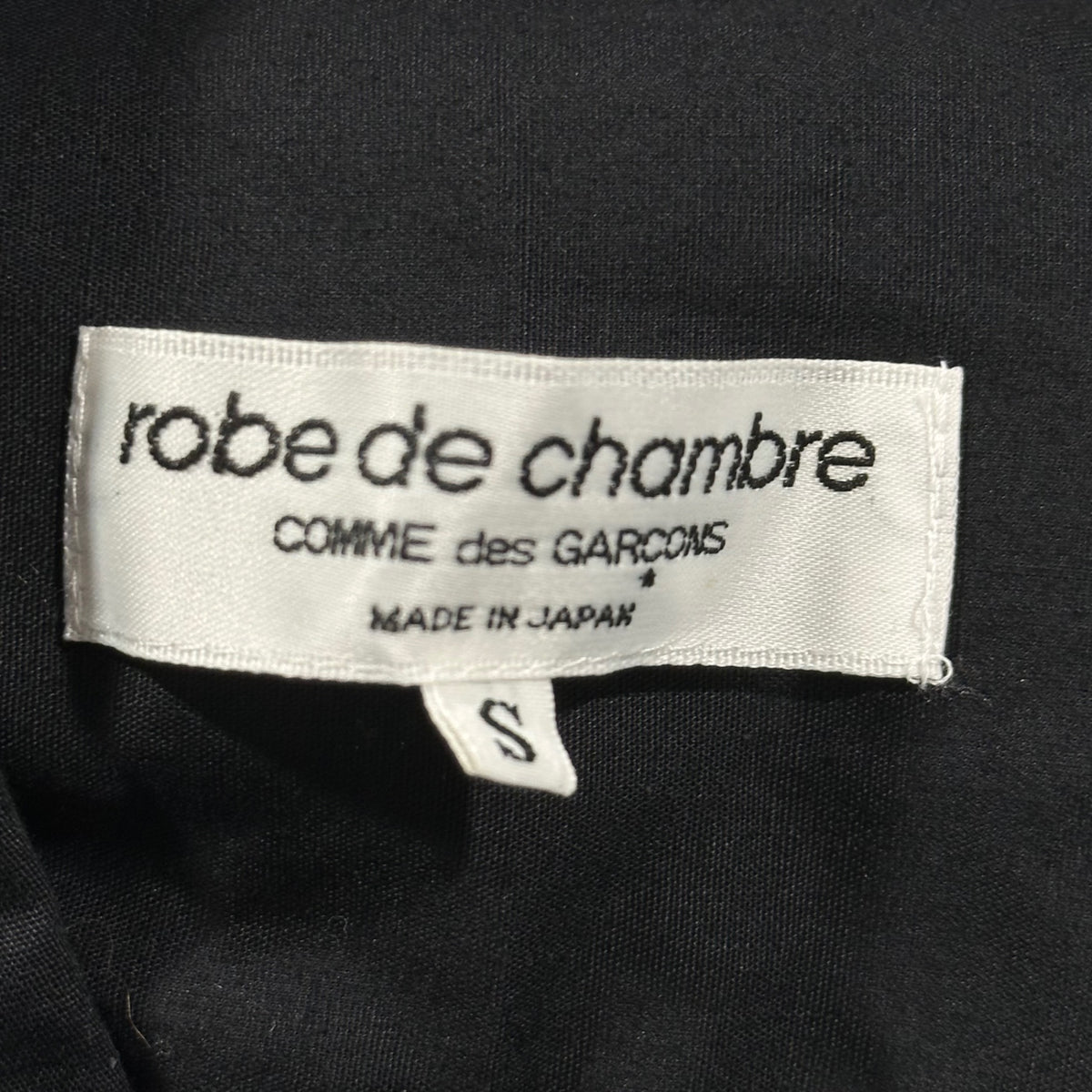 robe de chambre COMME des GARCONS(ローブドシャンブルコムデギャルソン) 2000SS Regular-Collar Western Arm Shirt レギュラー カラー ウエスタン アーム シャツ RB-10014S S ブラック AD1999 00s アーカイブ