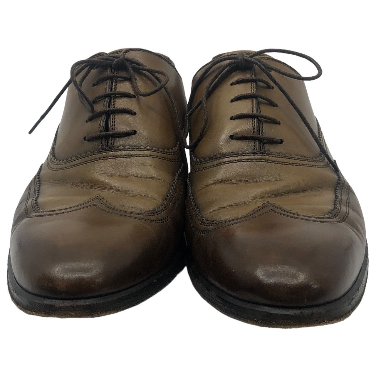 LOUIS VUITTON(ルイヴィトン) wingtip dress shoes ウィング チップ ドレス シューズ 0038 7(26cm程度) ブラウン 内羽 レザー 革靴