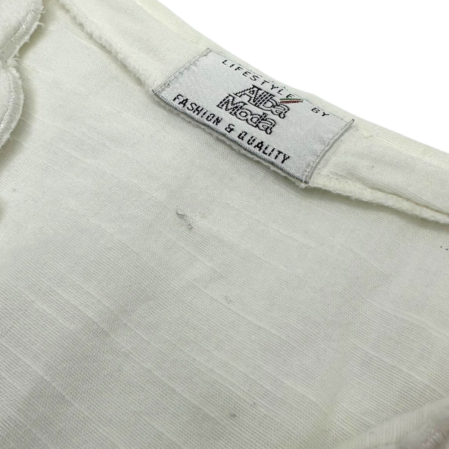 vintage(ヴィンテージ) leaf and flower stich vest blouse リーフと花刺繍のカットワークレース前開きベスト ブラウス 表記無し(Mサイズ程度) ホワイト