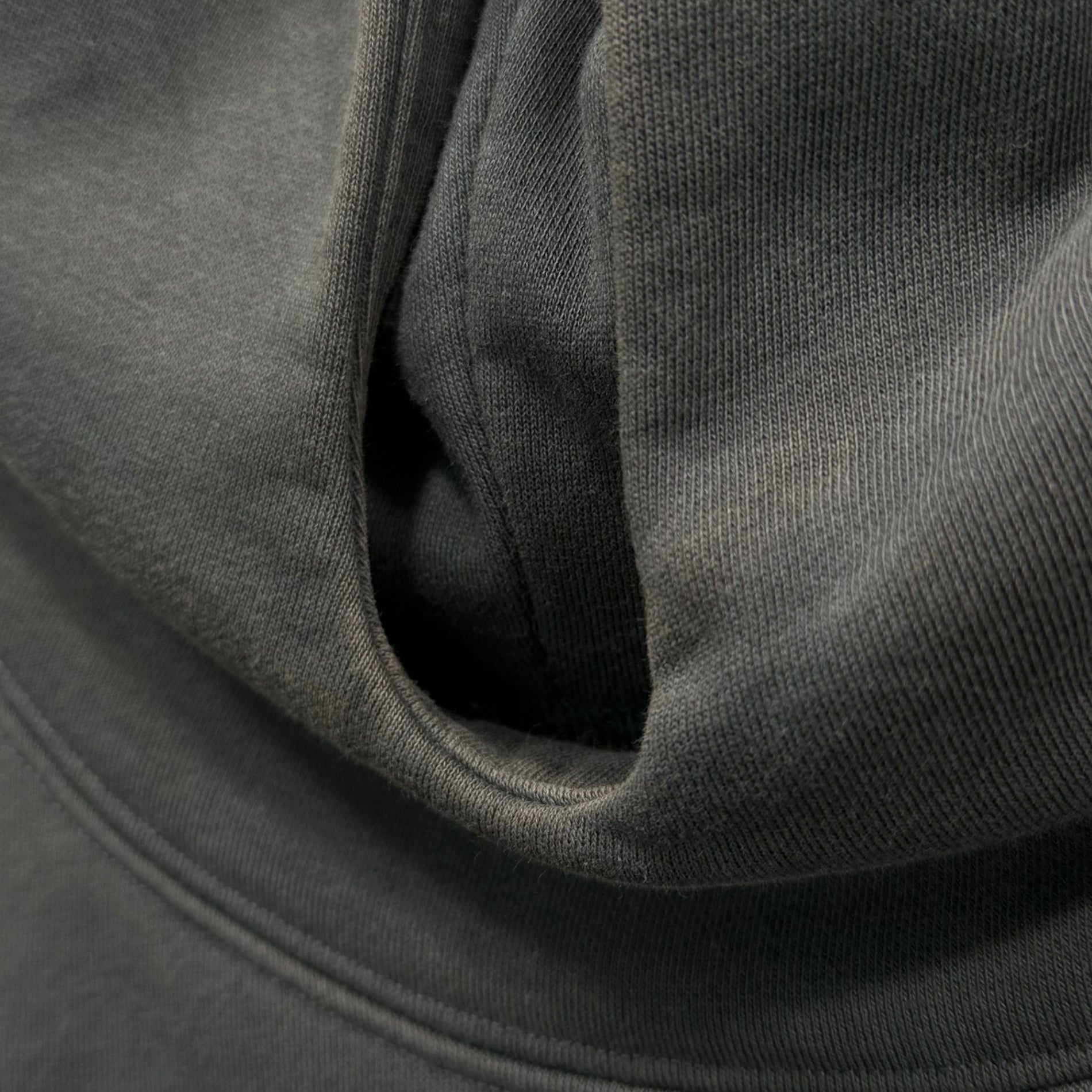 YEEZY×GAP(イージー×ギャップ) Dove Hoodie ロゴ プリント パーカー XL グレー ショート丈