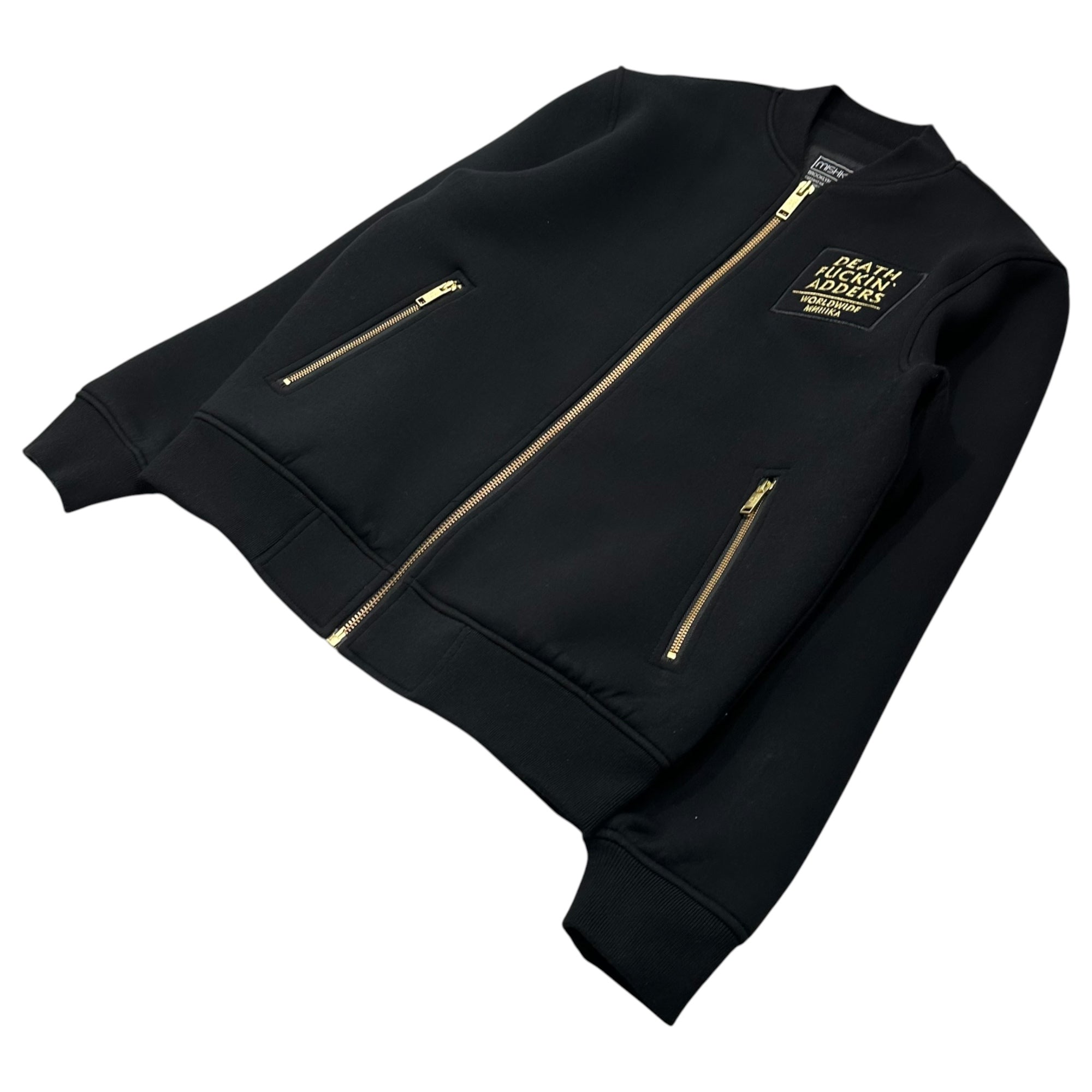 MISHKA(ミシカ) NEW YORK DEATH ADDERS Bomber Jacket ニューヨーク デスアダーズ ボンバー ジャケット MAW160531 L ブラック ブルゾン
