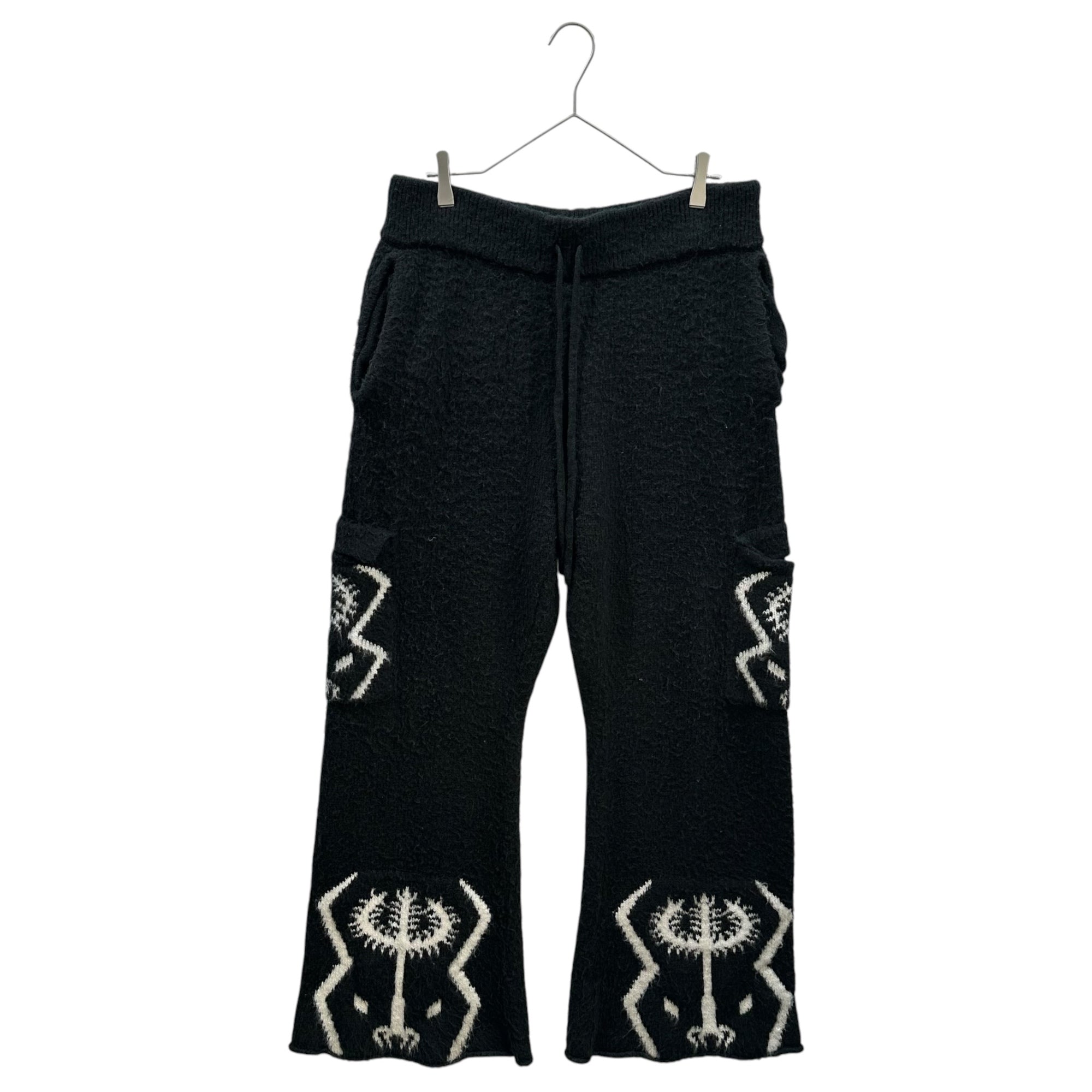 EREHWON(エレウォン) 23SS THE SACRED TREE MOHAIR FLARE CARGOS ザ セイクレッド ツリー モヘア フレア カゴー パンツ 23PS-PT001 L ブラック