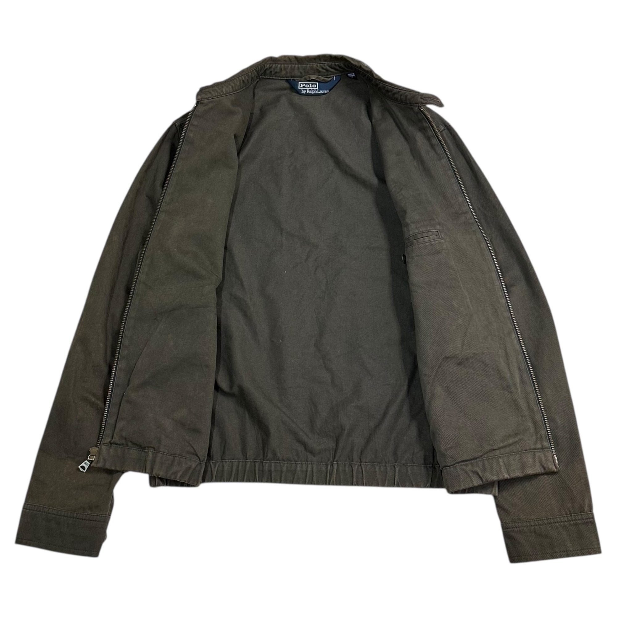 POLO RALPH LAUREN(ポロラルフローレン) 90's One Point Cotton Swing Top Jacket 90年代 ワンポイント コットン スイングトップ ジャケット JR-RL-SM0711 M ブラウン アクティ21タグ