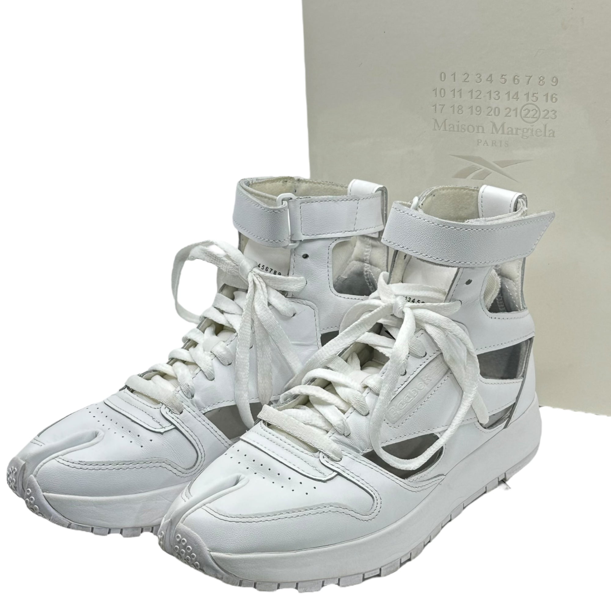 MAISON MARGIELA×Reebok(メゾンマルジェラ×リーボック) 21SS PROJECT 0 CL GL TABI 足袋 アンクル スニーカー GX5040 24cm ホワイト タビ ハイカット