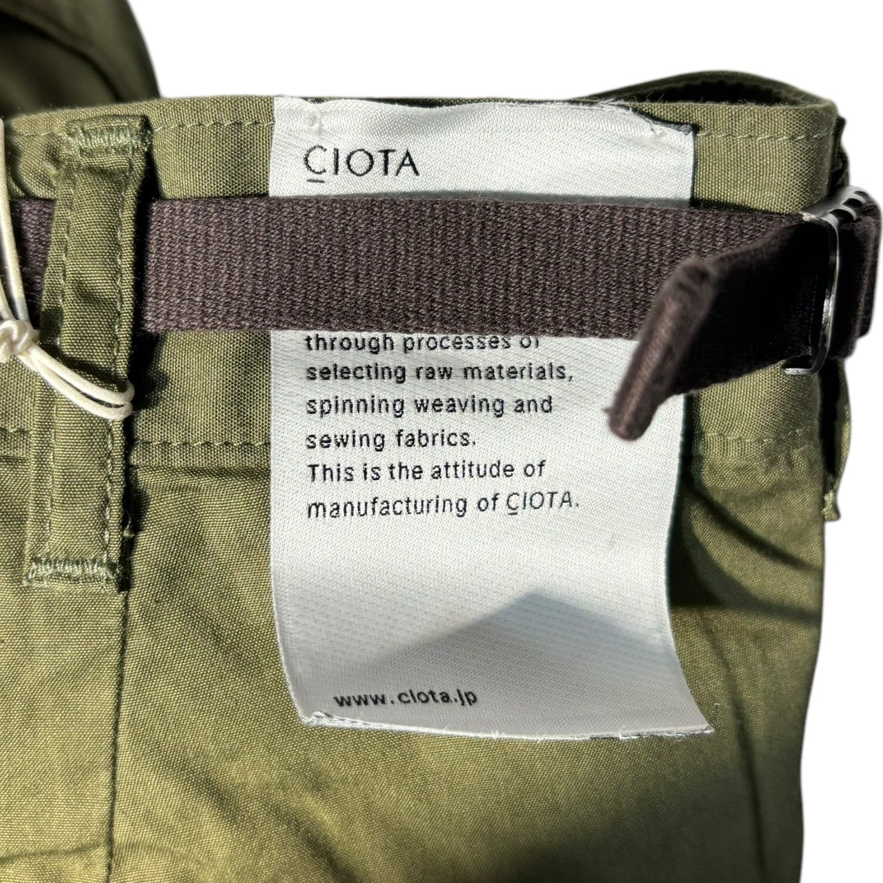 CIOTA(シオタ) スビンコットン ウェザー ジャングル ファティーグ パンツ PTLM-104M 4 オリーブ OLIVE カーゴ パンツ ミリタリー