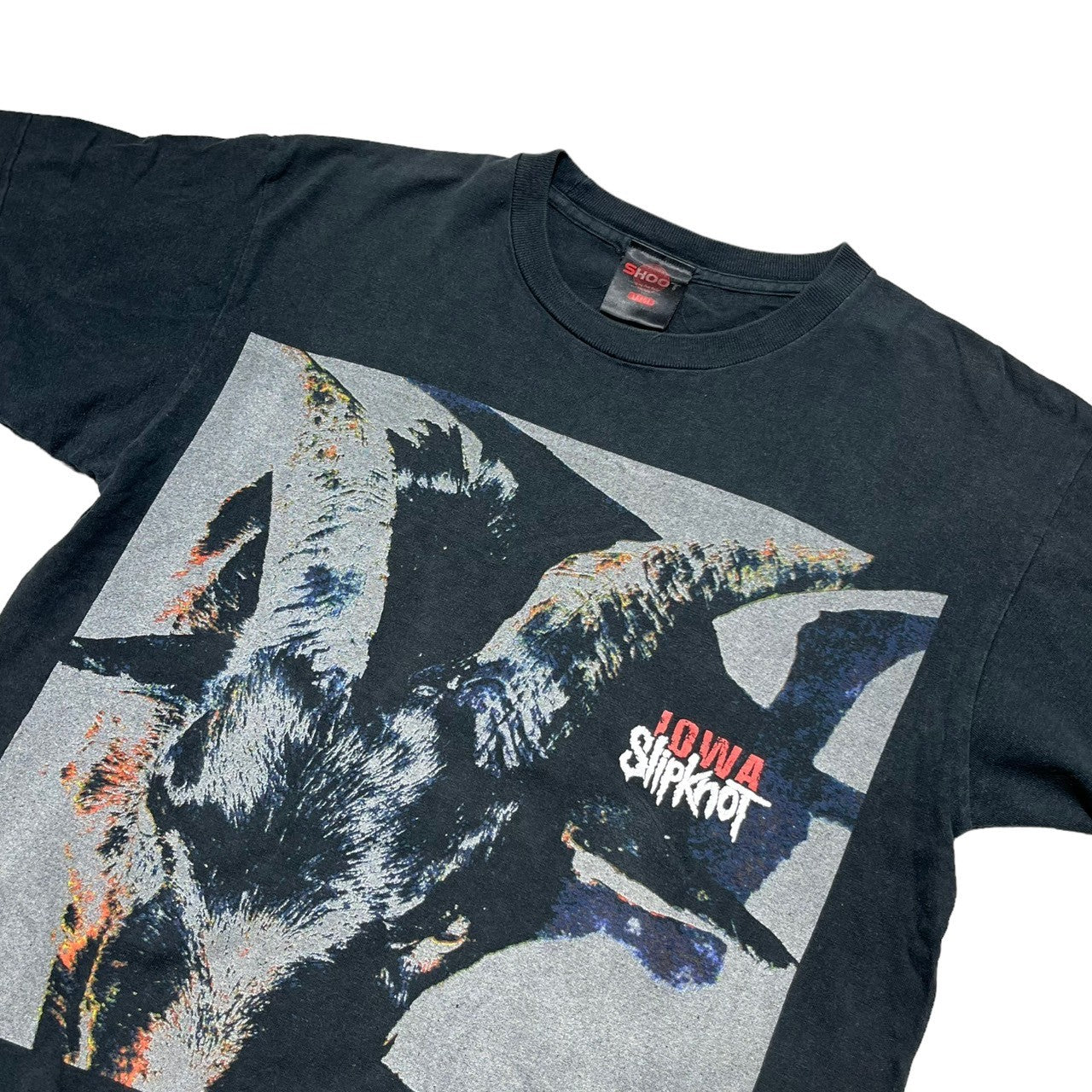 VINTAGE(ヴィンテージ) 00's ”slipknot” IOWA JAPANA 2002 tour T-shirt バンド ツワー Tシャツ M ブラック ©2002 SHOOT ボディ