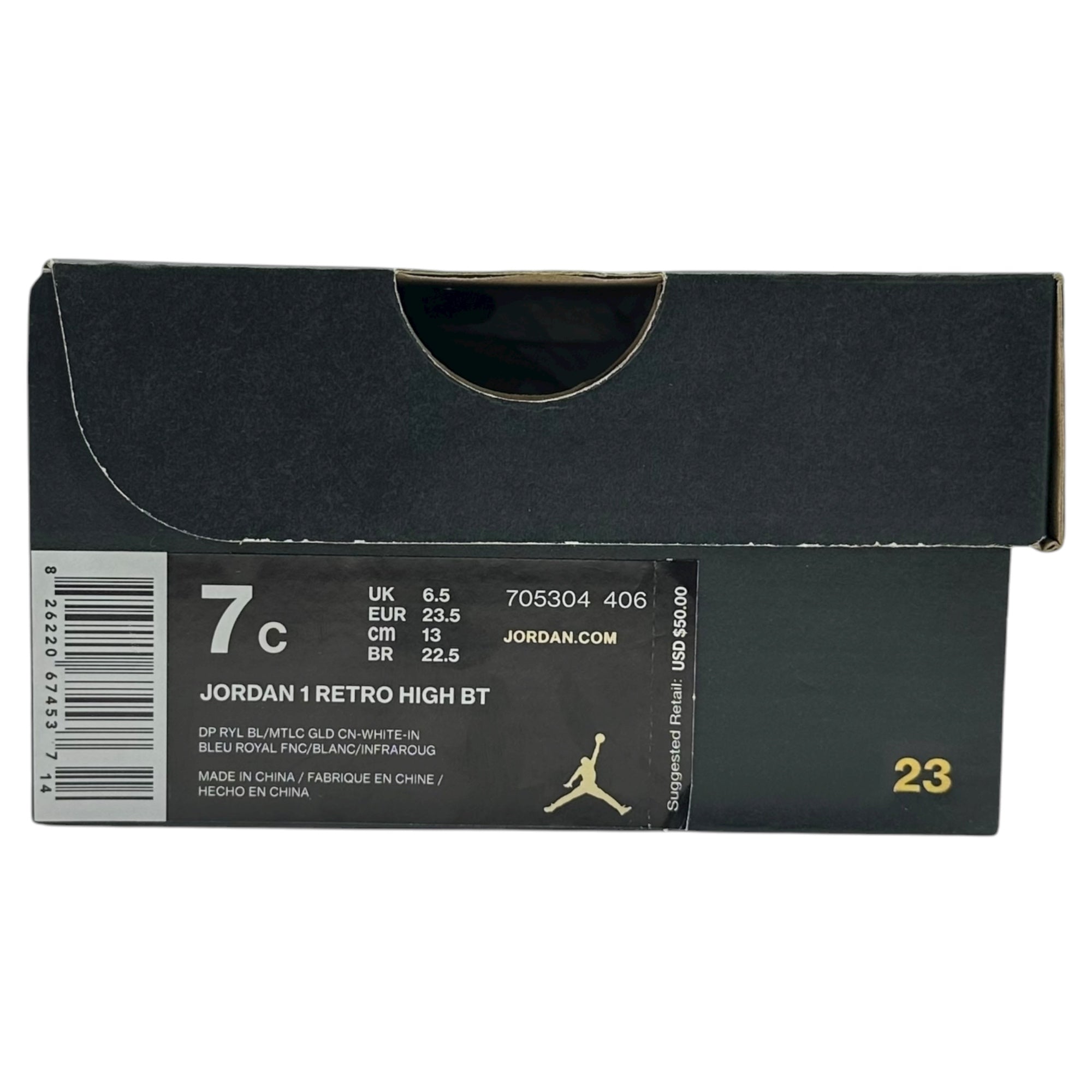 NIKE(ナイキ) 2016 Jordan 1 Retro High BT ジョーダン 1 レトロ ハイ 705304-406 US 7C(13cm) ブルー×ホワイト キッズ スニーカー