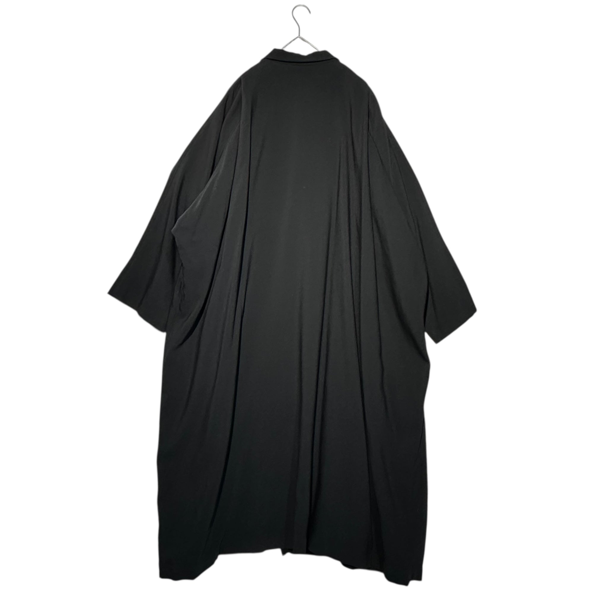 Y's(ワイズ) 02AW Wool Gabardine Zip-Up Super Long Coat ウールギャバジン ジップアップ スーパー ロング コート YM-C08-125 表記無(FREE) ブラック アーカイブ