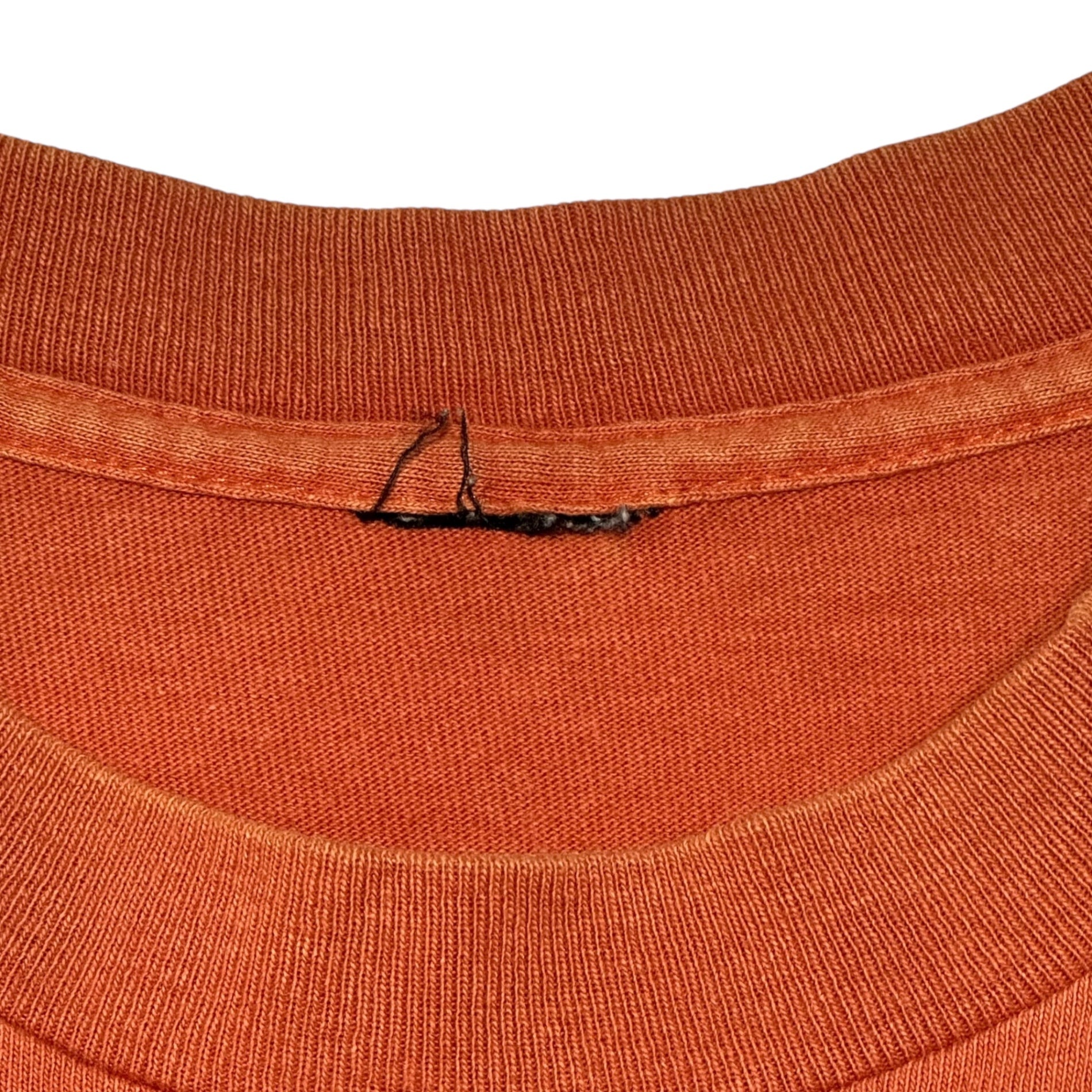 STUSSY(ステューシー) 80's SHADOW MAN TEE シャドーマン プリント Tシャツ 表記無(M程度) オレンジ 80年代 ヴィンテージ オールド