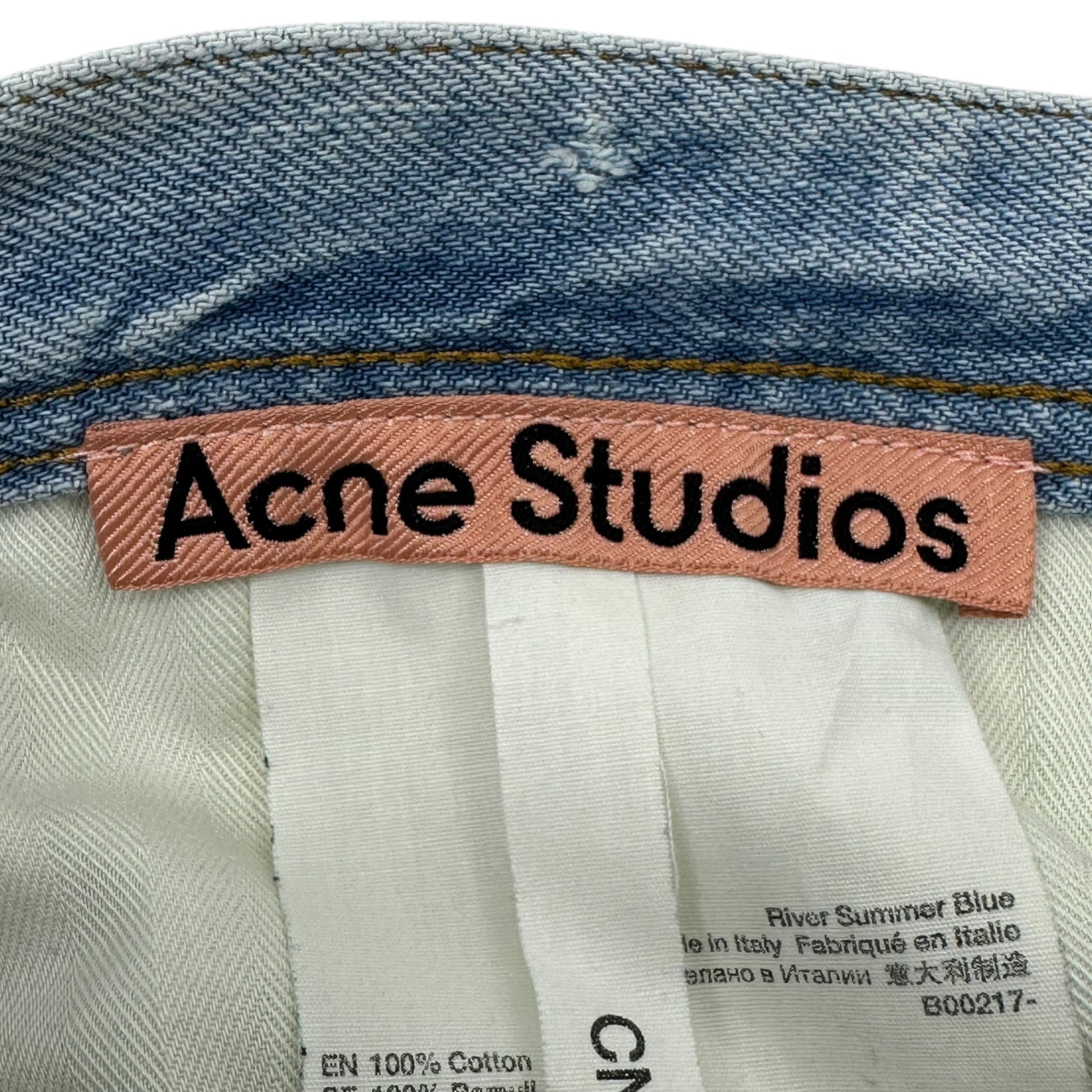 Acne Studios(アクネストゥディオズ) slim tapered jeans スリム テパード ジーンズ B00217 SIZE 28-30 ライトインディゴ