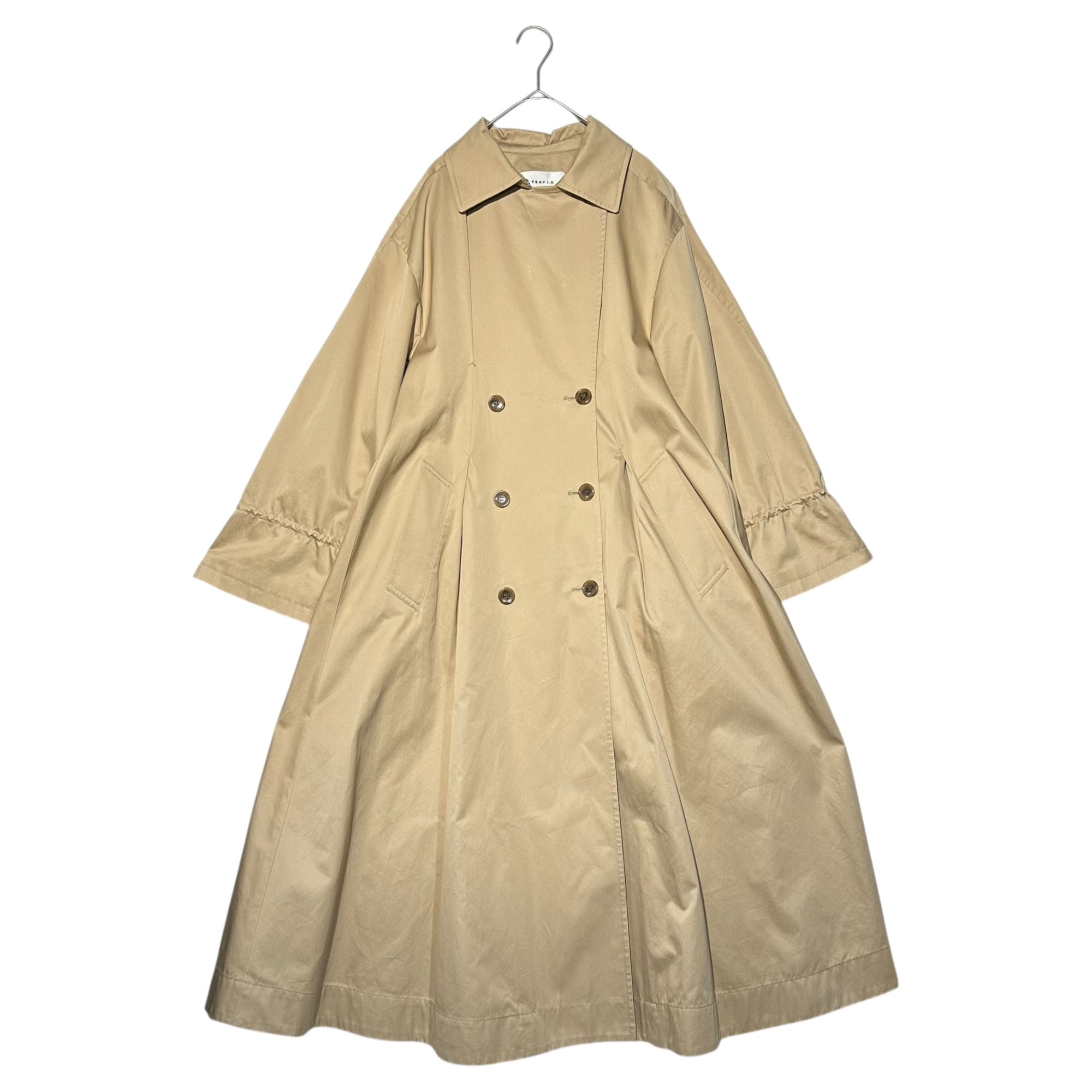FRAY I.D(フレイアイディー) Dolman Trench Coat ドルマン トレンチ コート FWFC184501 0 ベージュ ロング ベルト