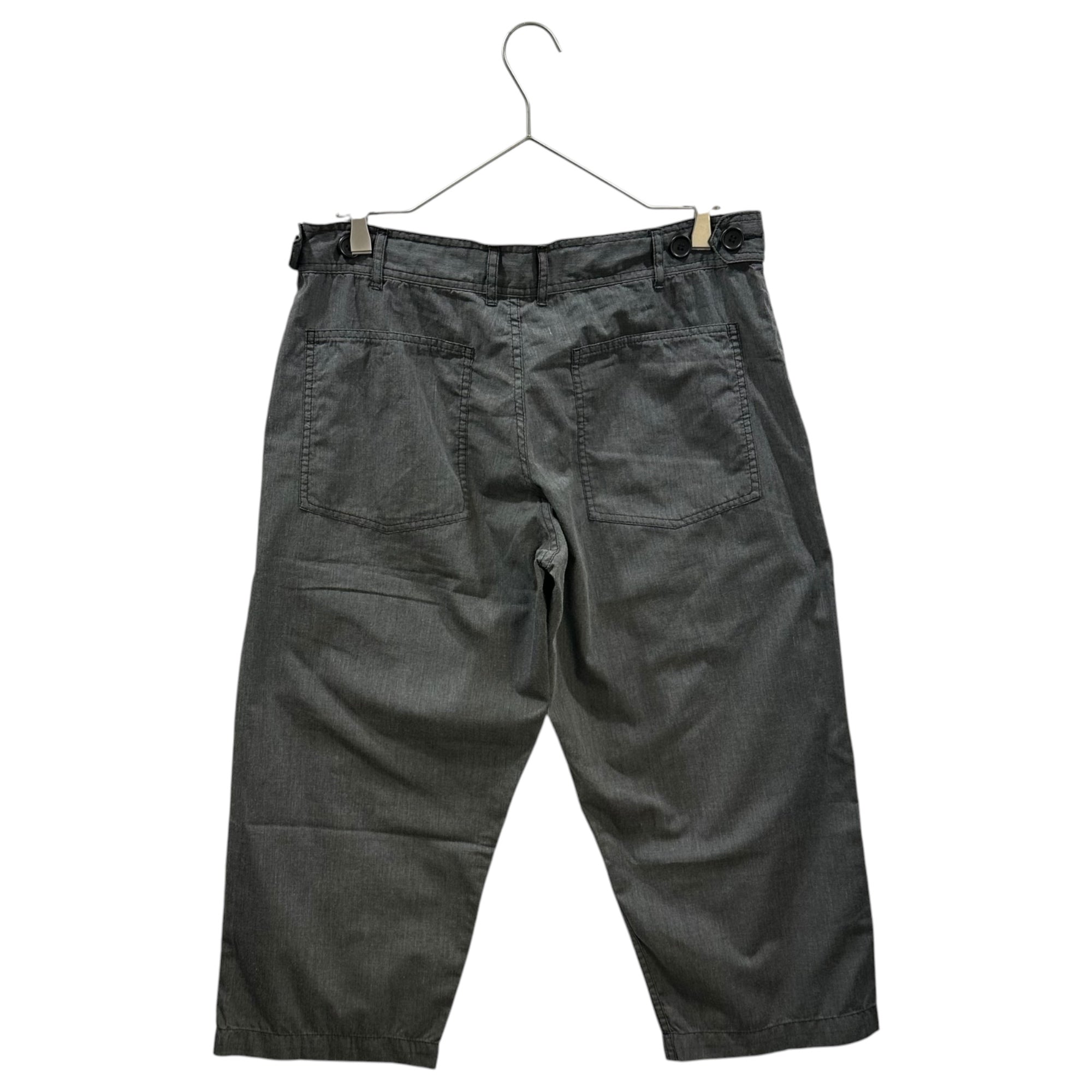 BLACK COMME des GARCONS(ブラックコムデギャルソン) 2012SS Dye-Finished Tapered Cropped Pants 製品染め テーパードクロップド パンツ 1I-P225 M グレー AD2011
