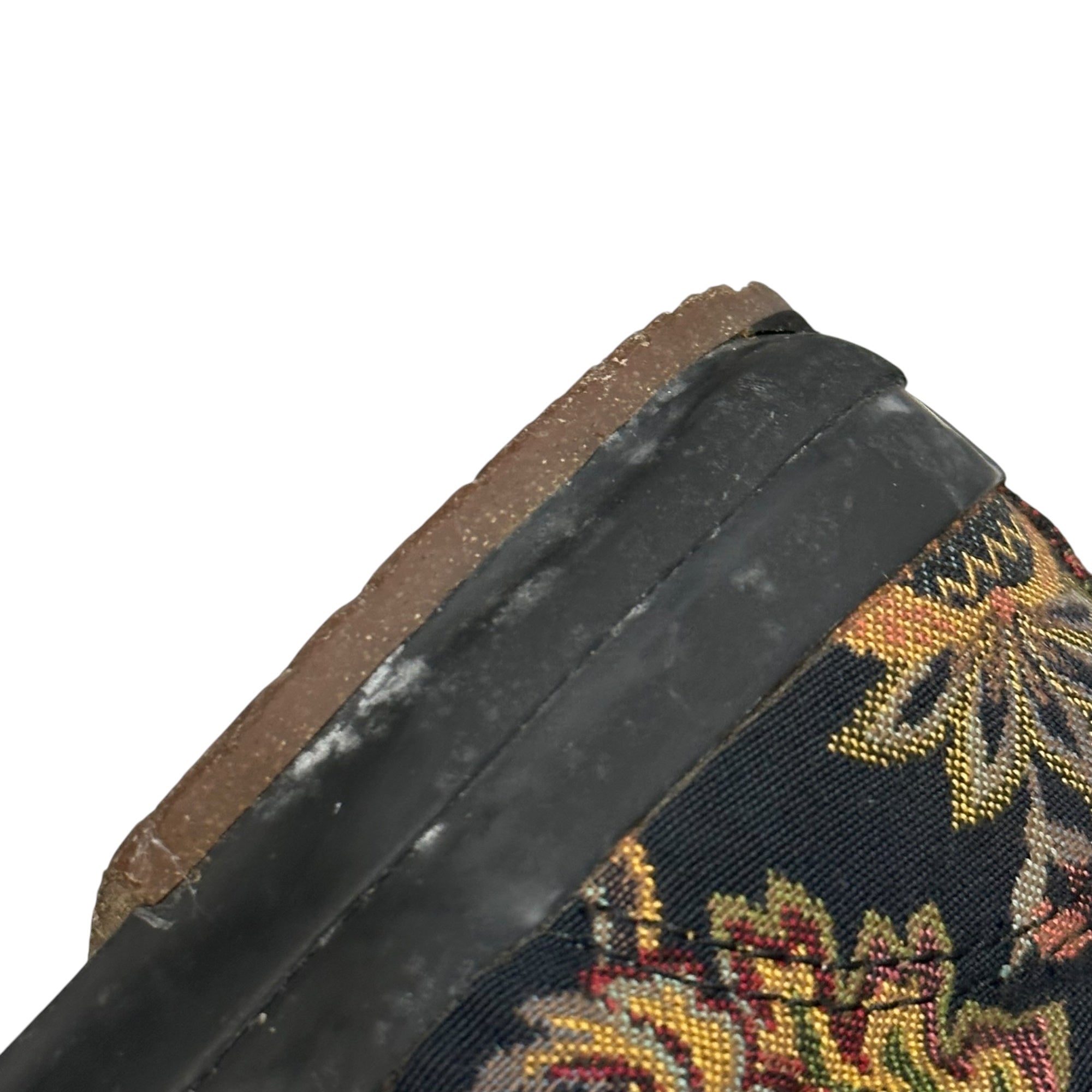 YOHJI YAMAMOTO POUR HOMME(ヨウジヤマモトプールオム) Gobelin-Woven Slip-Ons ゴブラン織り スリッポン 4(XL) ブラック