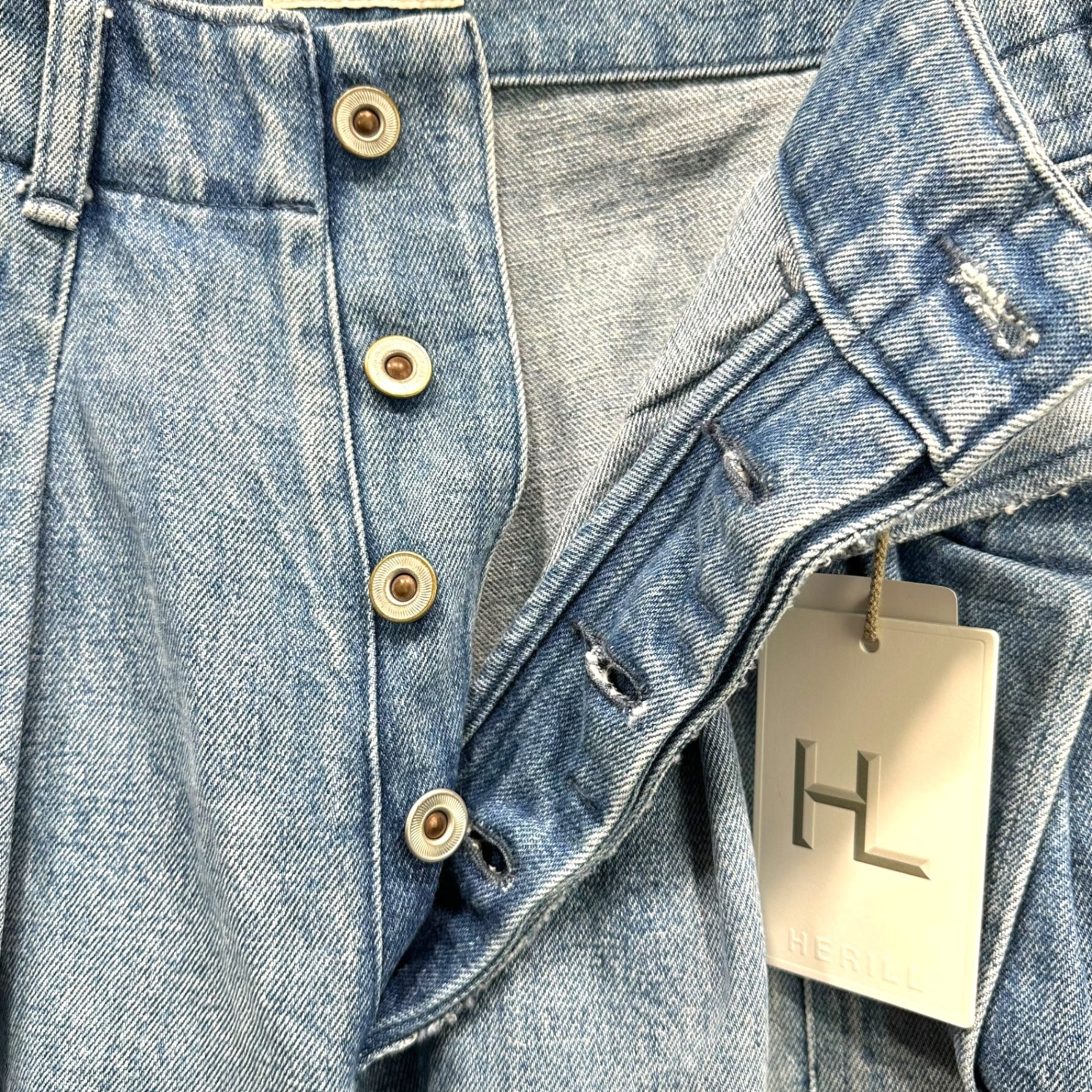 HERILL(ヘリル) HL Denim Cargoshorts デニム カーゴ ショーツ 22-030-HL-8110-1 1 ライトインディゴ ハーフ ショート パンツ
