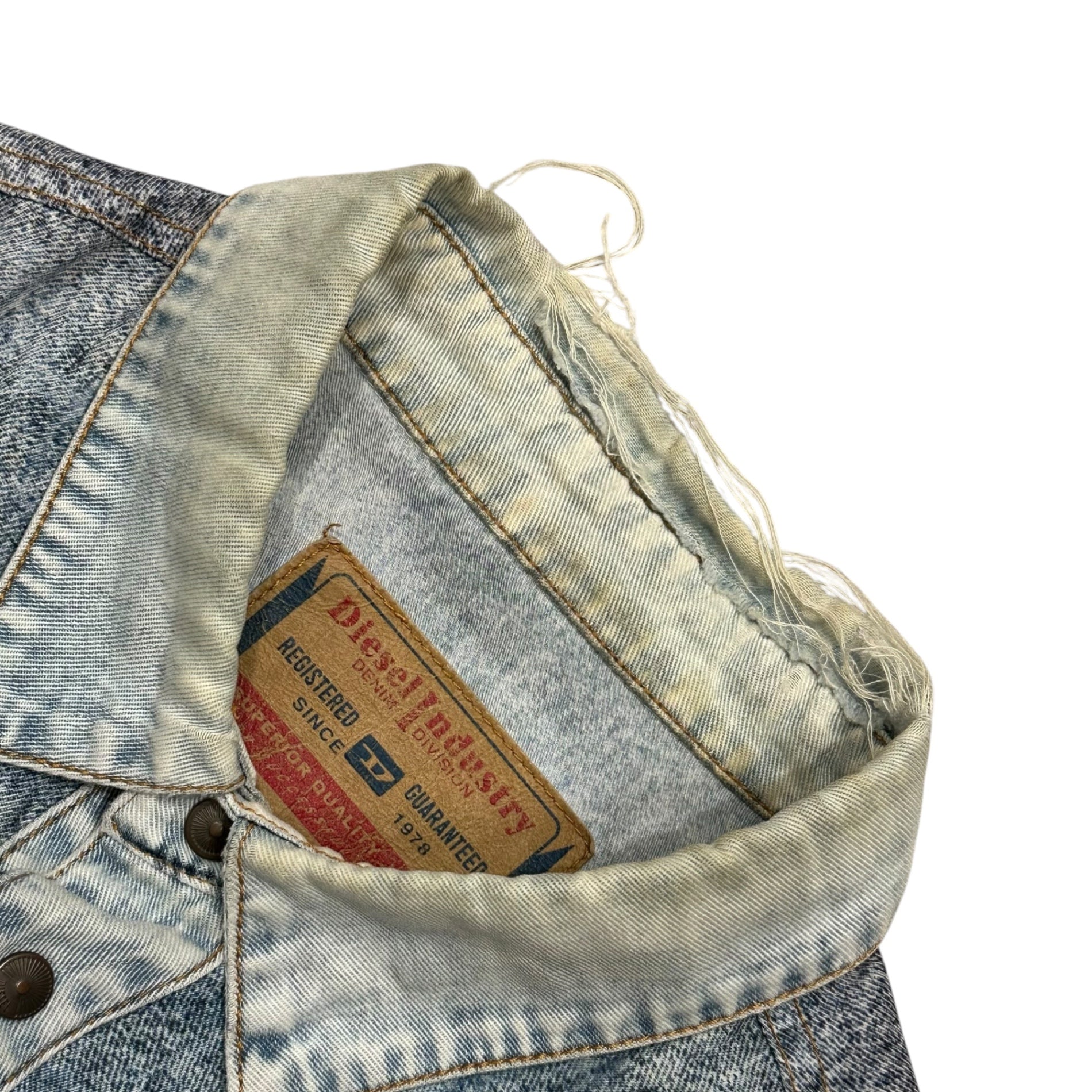 DIESEL(ディーゼル) Denim-Transfer L/S Shirt デニム 転写 長袖 シャツ A06358 S-GILLY L インディゴ