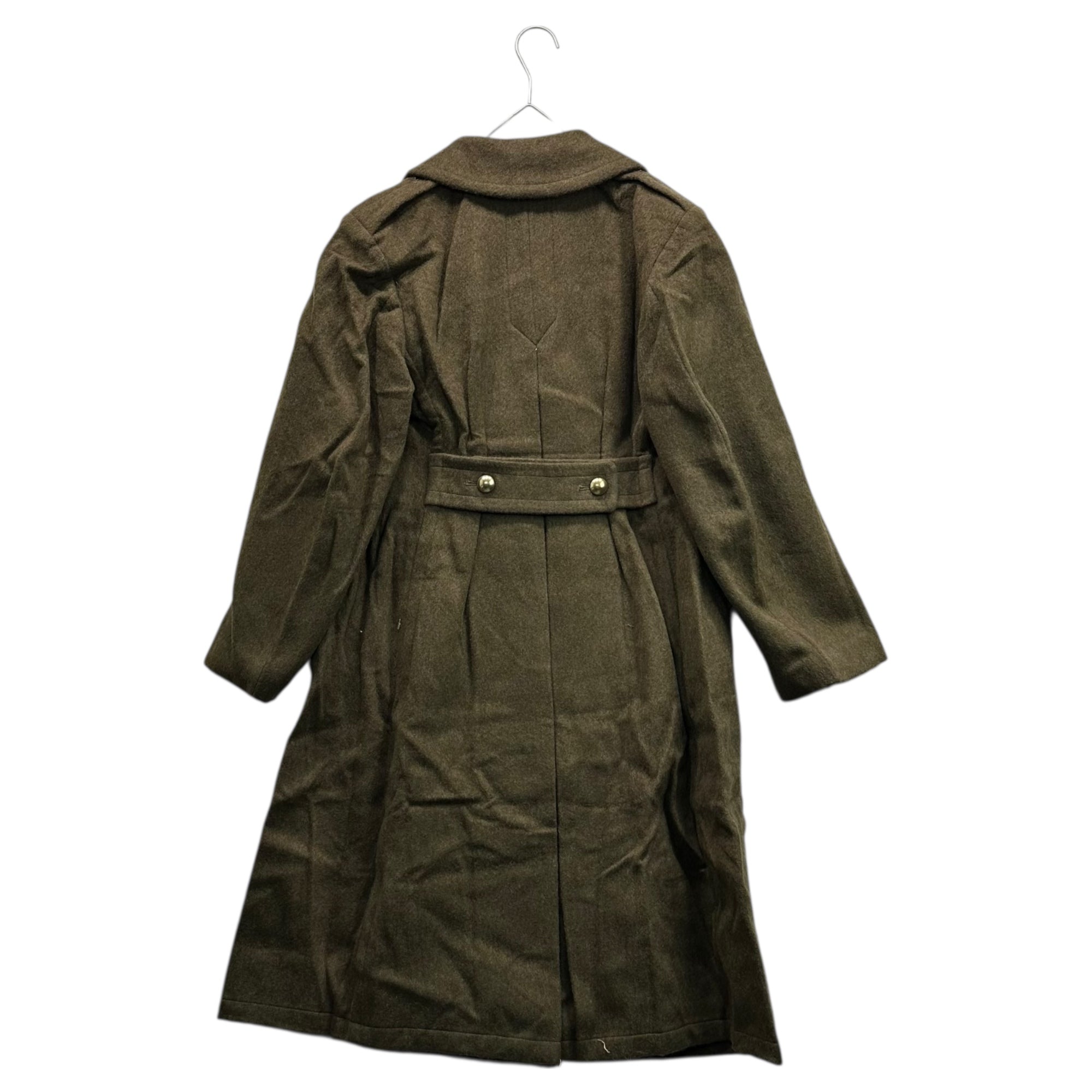 FRENCH MILITARY(フランス軍) 50's~ Vintage Officer Wool Long Coat ヴィンテージ オフィサー ウール ロング コート 42 オリーブ 推定50年代 メルトン