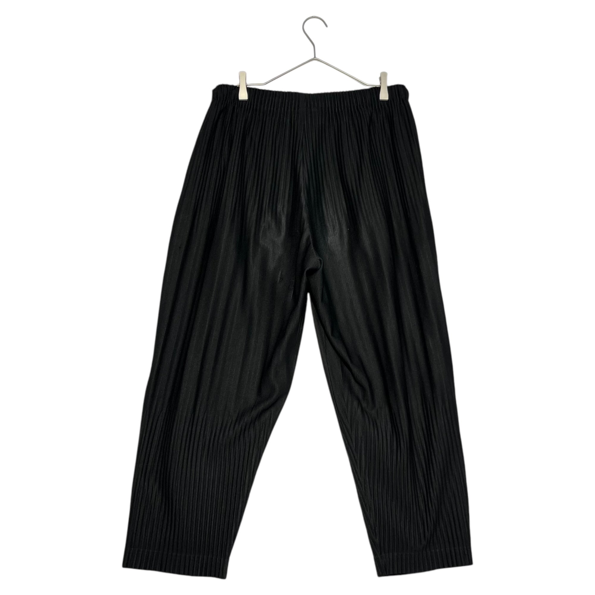 HOMME PLISSE ISSEY MIYAKE(オムプリッセイッセイミヤケ) erasable pleated pants 消し プリーツ パンツ 定番人気商品 HP55JF151 1(S) ブラック