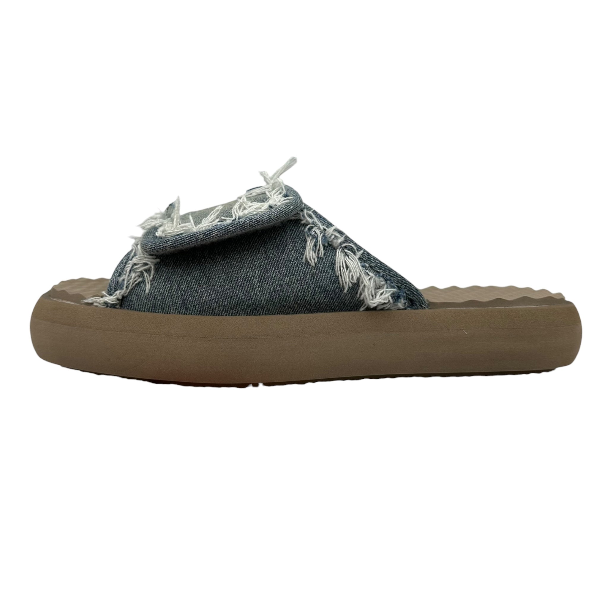 EYTYS(エイティーズ) ALESSA DNM Sandals デニム 厚底 サンダル F311001 27.4cm インディゴ×ベージュ