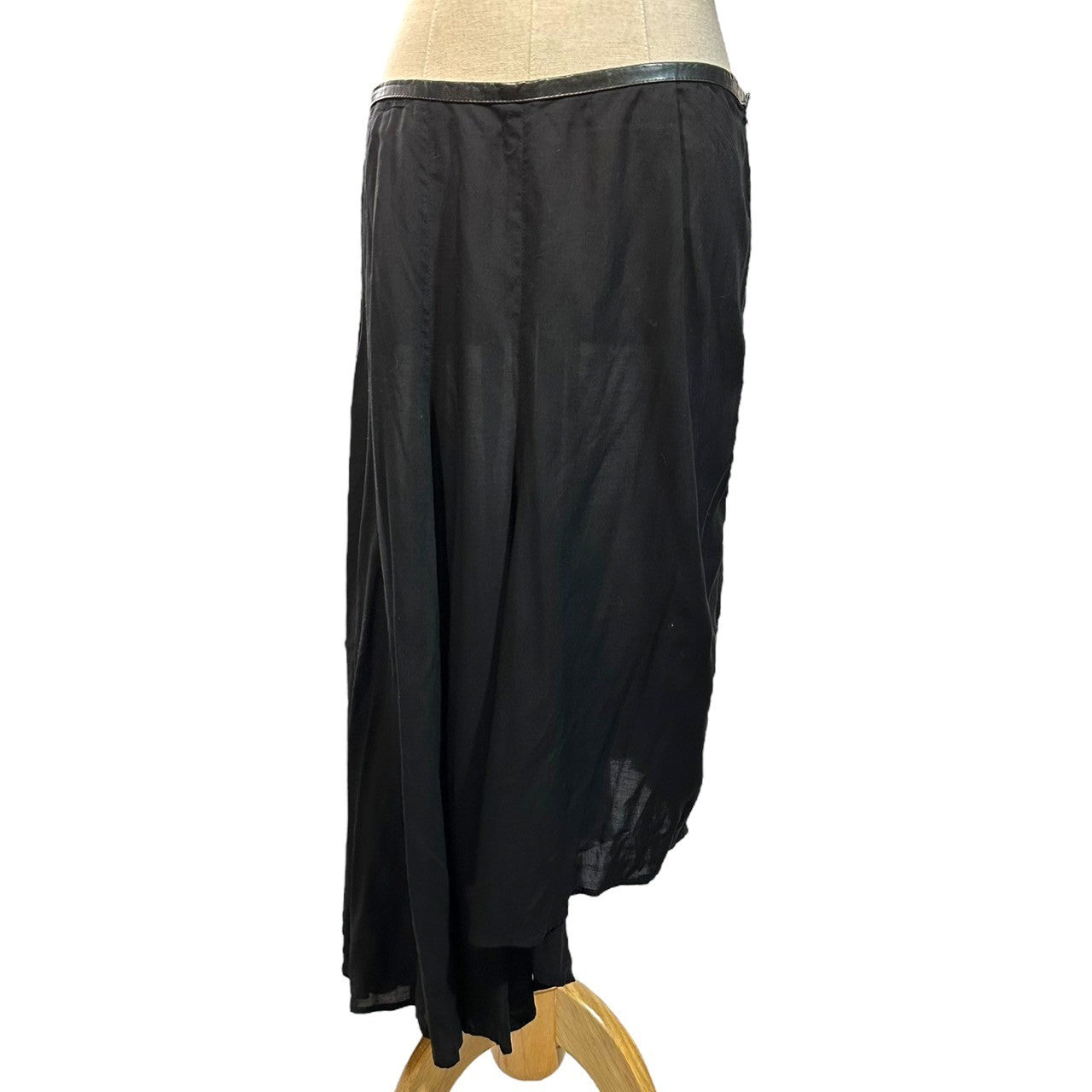 YOHJI YAMAMOTO(ヨウジヤマモト) 11AW Asymmetrical pleated skirt アシンメトリー プリーツ スカート FP-S02-206 2(M程度) ブラック