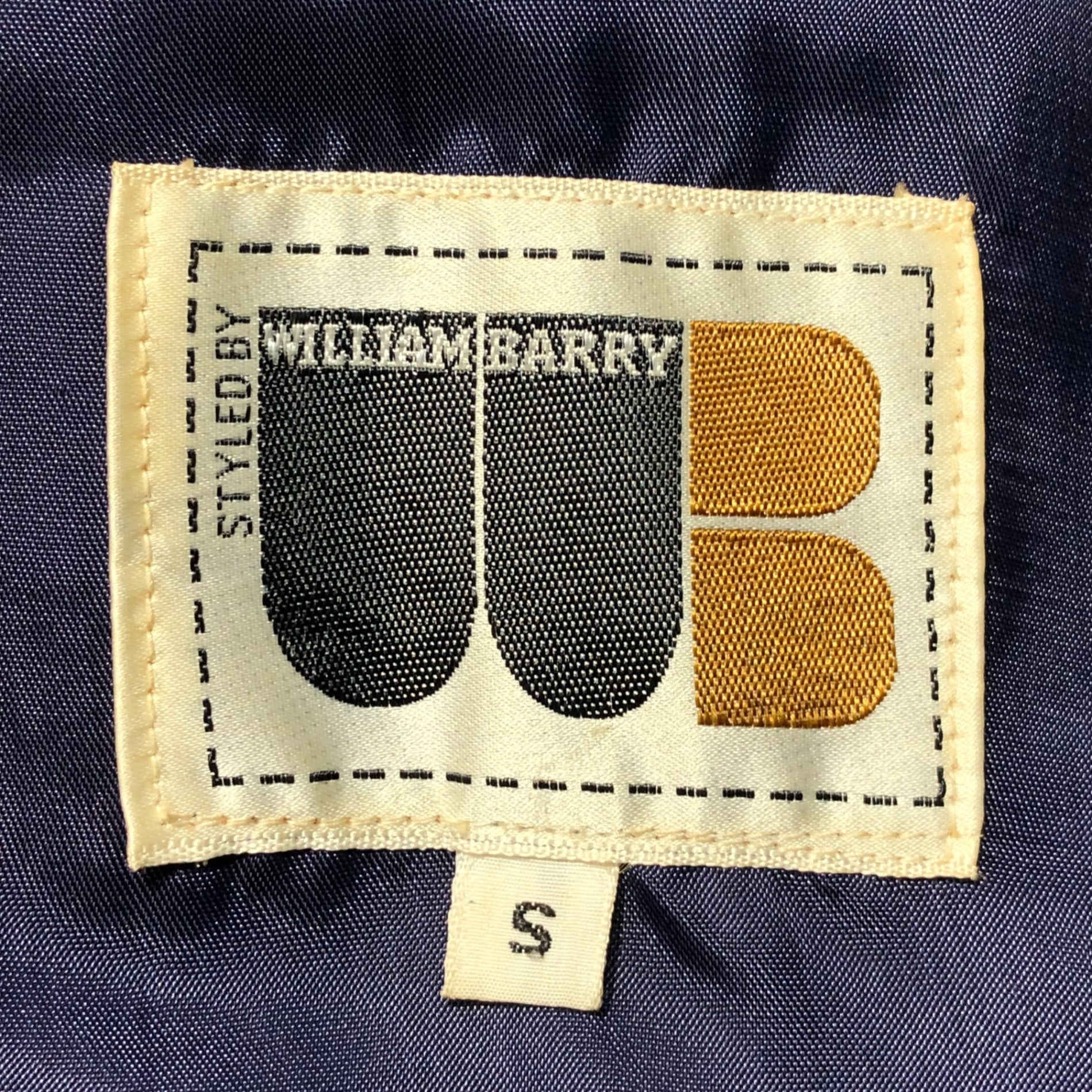 WILLIAM BARRY(ウィリアムバリー) 70's  stitched suede jacket ステッチ スウェード ジャケット S ネイビー styled by william barry 70年代 ヴィンテージ シャツ