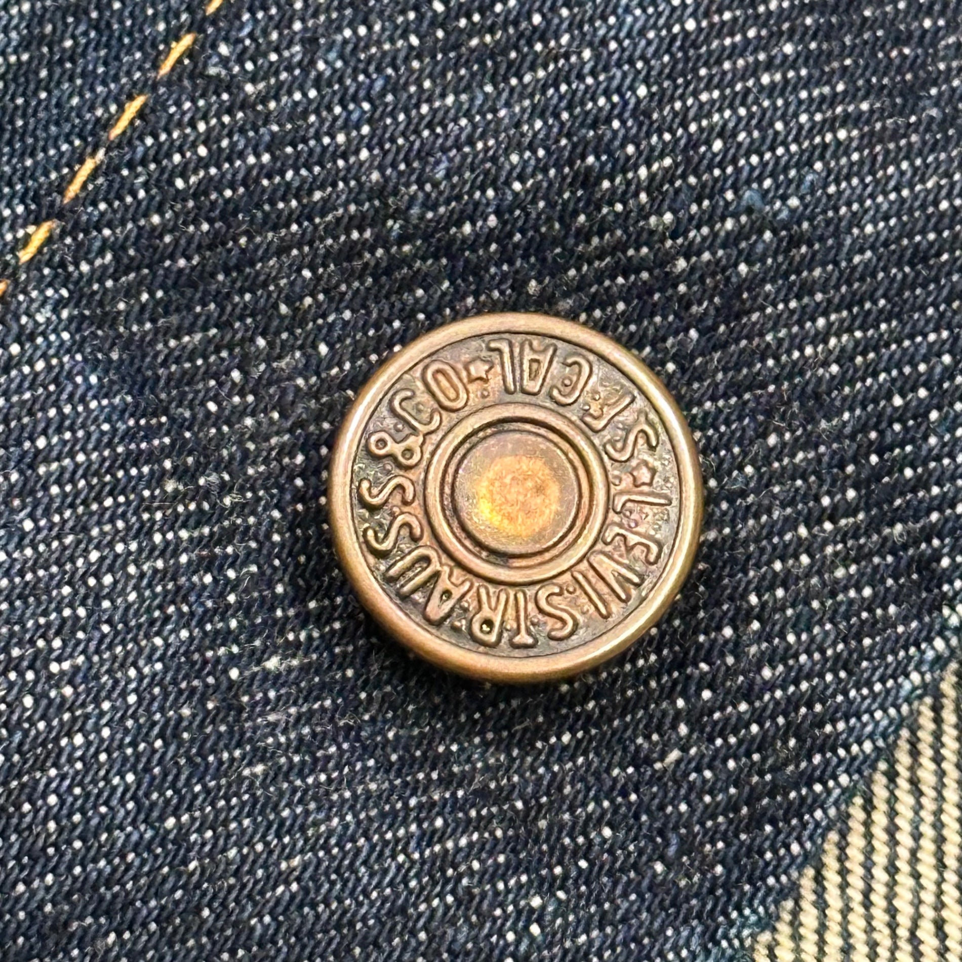 Levi's(リーバイス) 1967~1969’s 70505 Big E Denim Jacket ヴィンテージ デニム ジャケット 表記消(40~42程度) インディゴ 60's ボタン裏521 4th