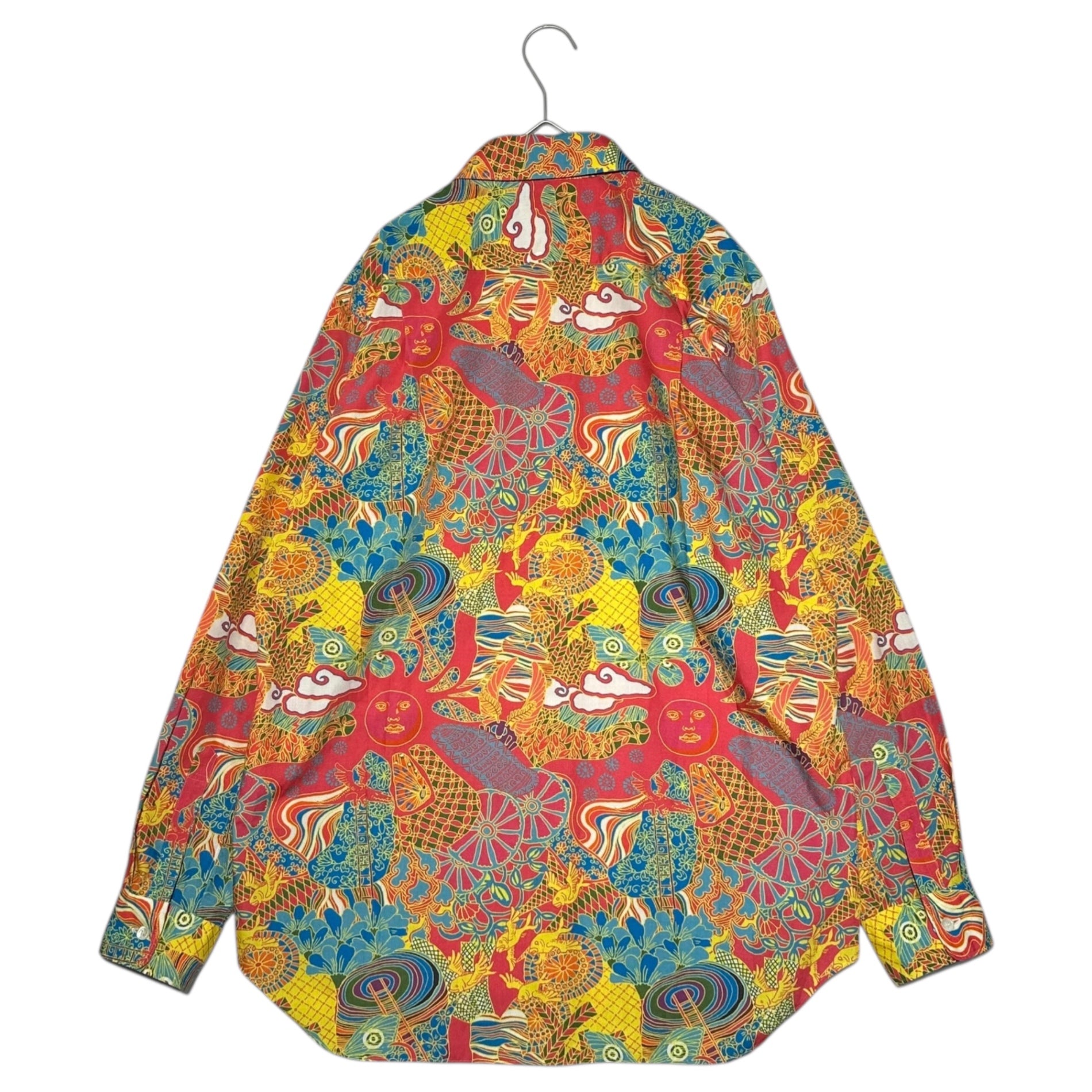COMME des GARCONS HOMME PLUS(コムデギャルソンオムプリュス) 01AW Psychedelic Era All-Over Print L/S Shirt サイケ期 総柄 長袖 シャツ PC-B003 FREE(L程度) ピンク AD2001 アーカイブ