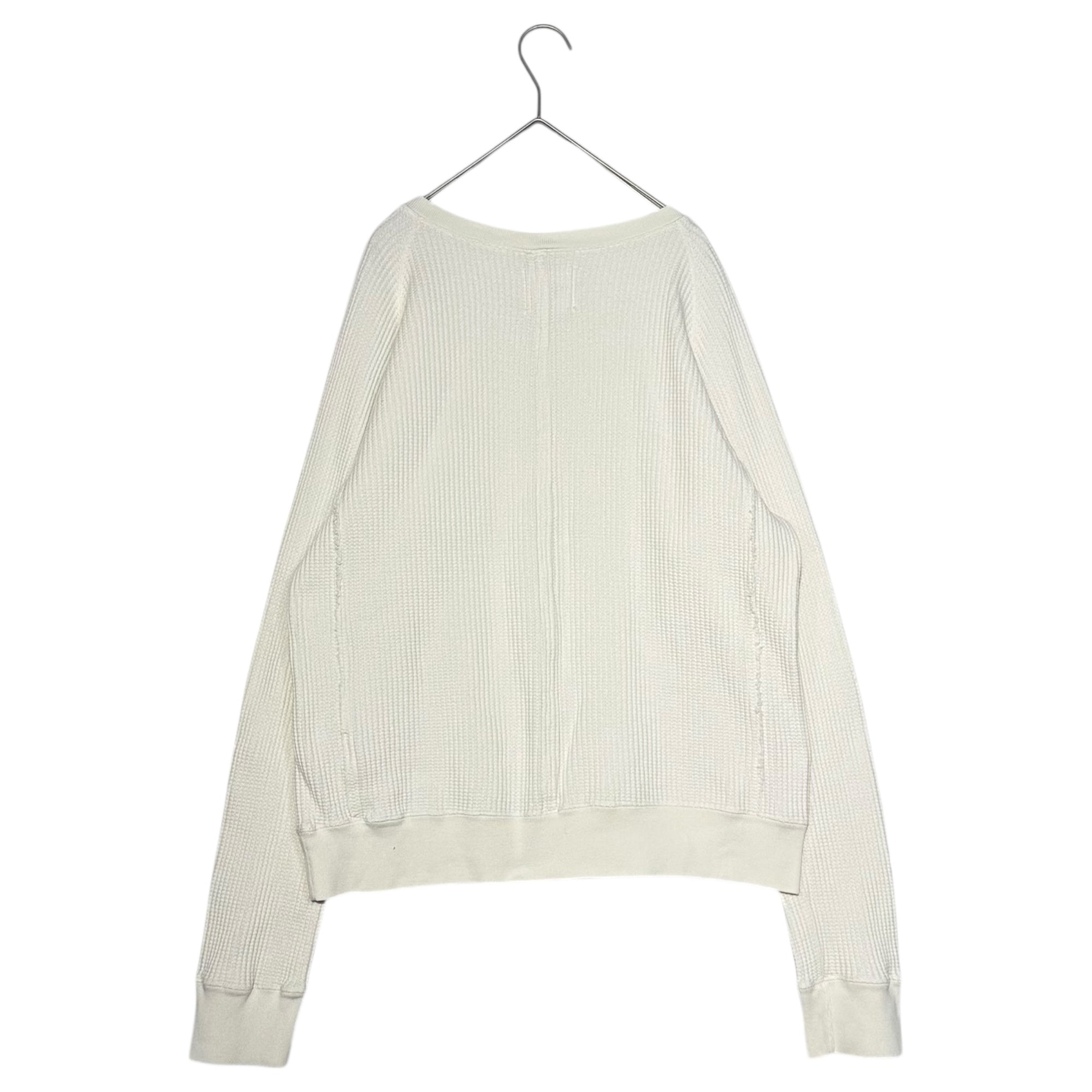 TAKAHIRO MIYASHITA The Soloist.(タカヒロミヤシタザソロイスト) Front V Thermal L/S Tee 前V サーマル 長袖 カットソー 0001bAW15 46 ホワイト