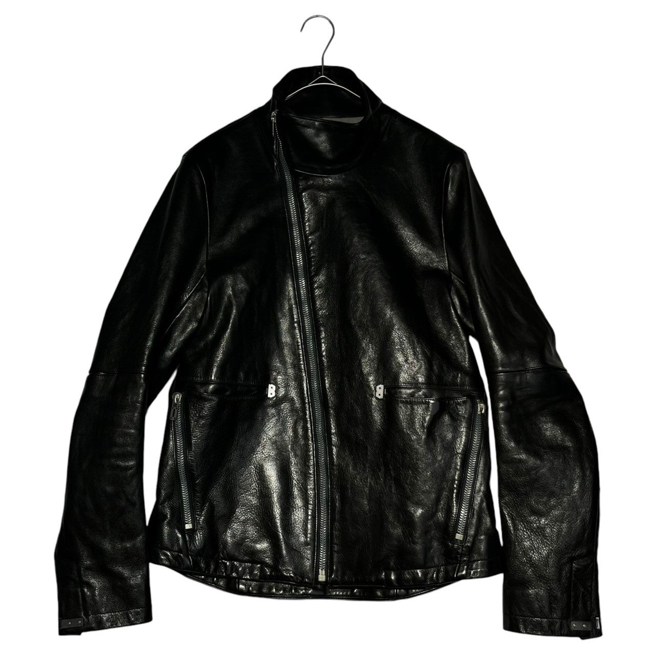 SADDAM TEISSY(サダムテイシー) high neck leather horse jacket ハイネック ホース レザー ジャケット ST105-0047S 2(M程度) ブラック 馬革